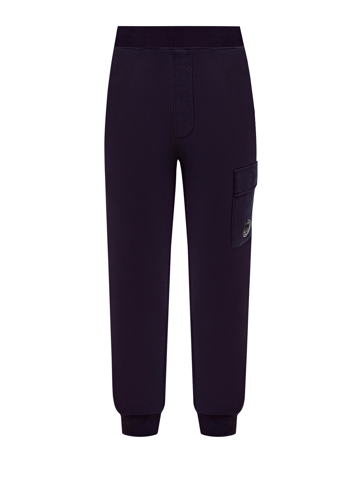 Спортивные брюки-джоггеры из плотного хлопкового флиса C.P.COMPANY, цвет синий, размер L;XL;S