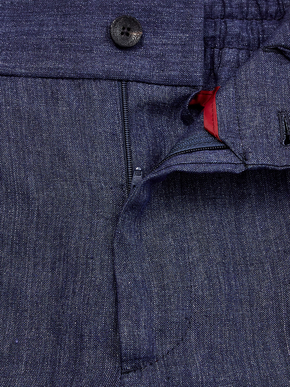 Льняные брюки прямого кроя с меланжевым эффектом ETRO, цвет синий, размер 48;50;52;54 - фото 6