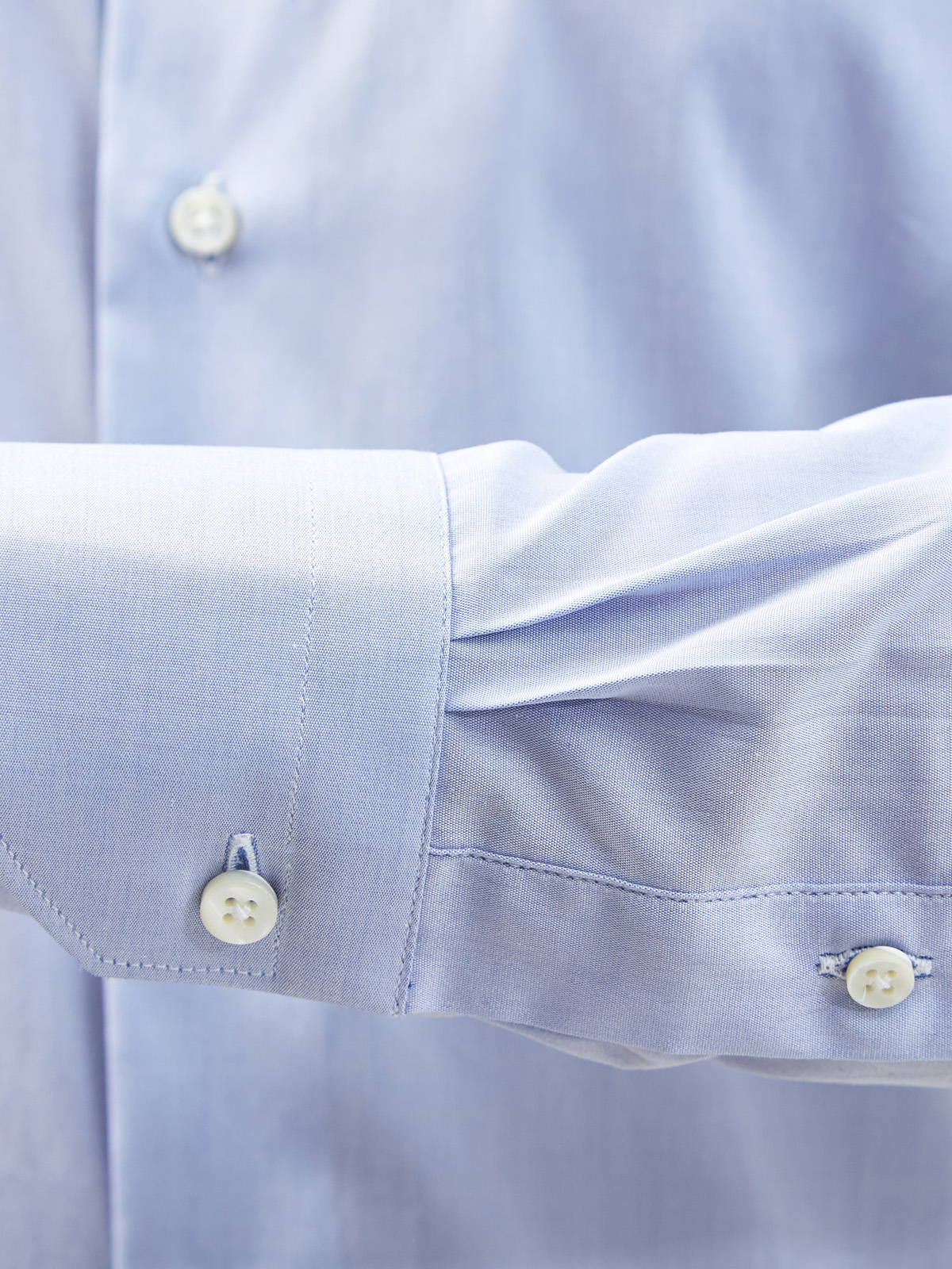 Рубашка с длинными рукавами из хлопкового поплина CANALI, цвет голубой, размер 48;50;52;54;56;58;60;62 - фото 5
