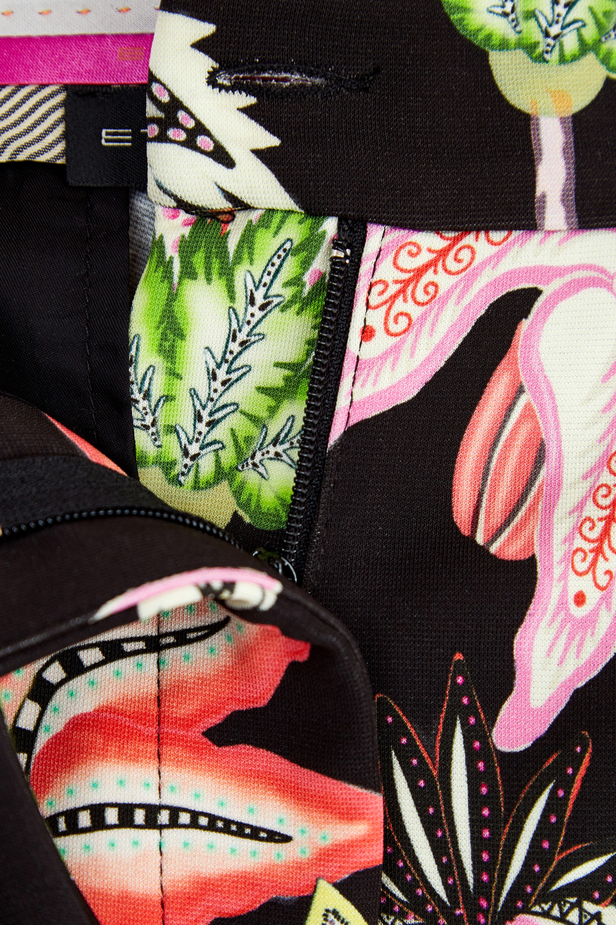 Брюки узкого кроя из плотной ткани с цветочным макро-принтом ETRO, размер 40 - фото 5