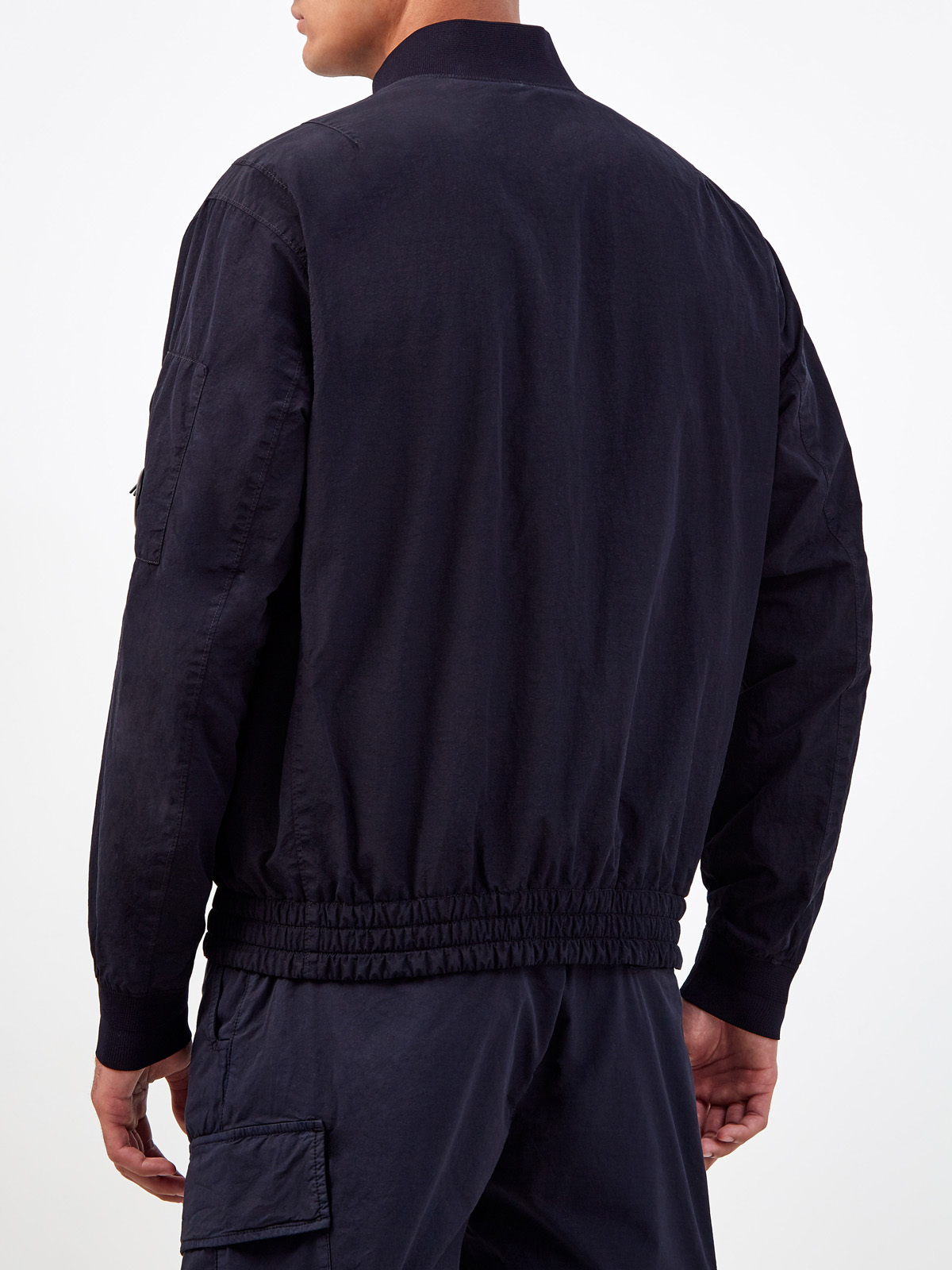 Куртка из окрашенного вручную нейлона Flatt Nylon с макро-карманами C.P.COMPANY, цвет синий, размер M;XL;L - фото 4