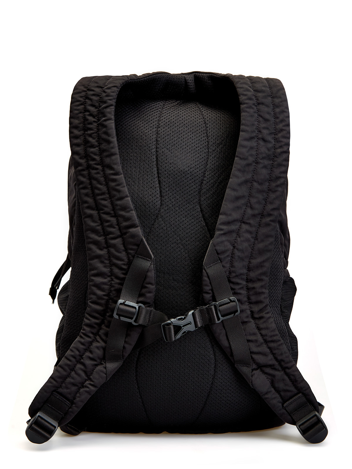 Рюкзак из водостойкого нейлона с мембранной спинкой и линзой C.P. C.P.COMPANY, цвет черный, размер 60;59;58 - фото 4