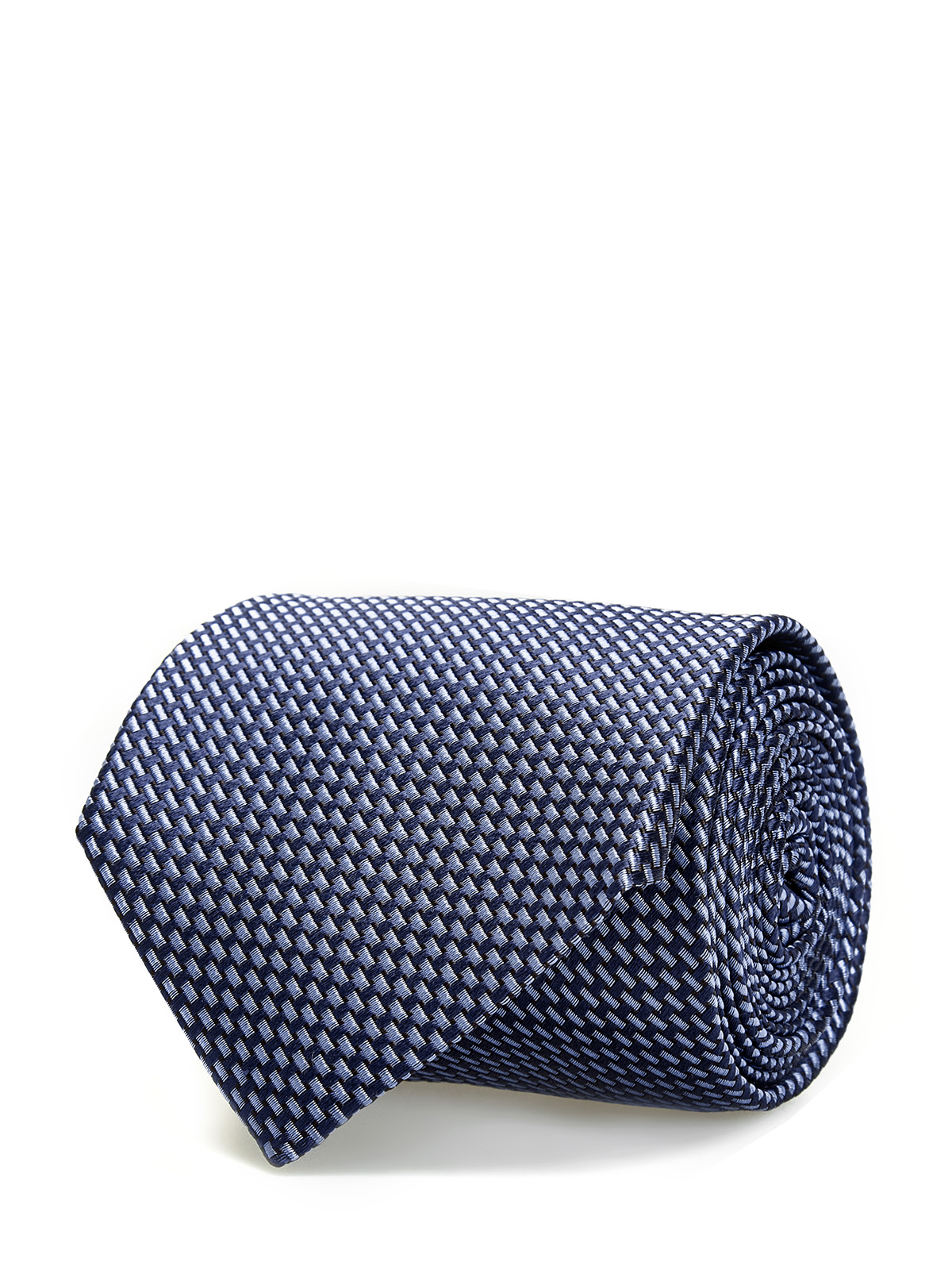 

Шелковый галстук ручной работы с жаккардовым узором, Синий, Шелковый галстук ручной работы с жаккардовым узором