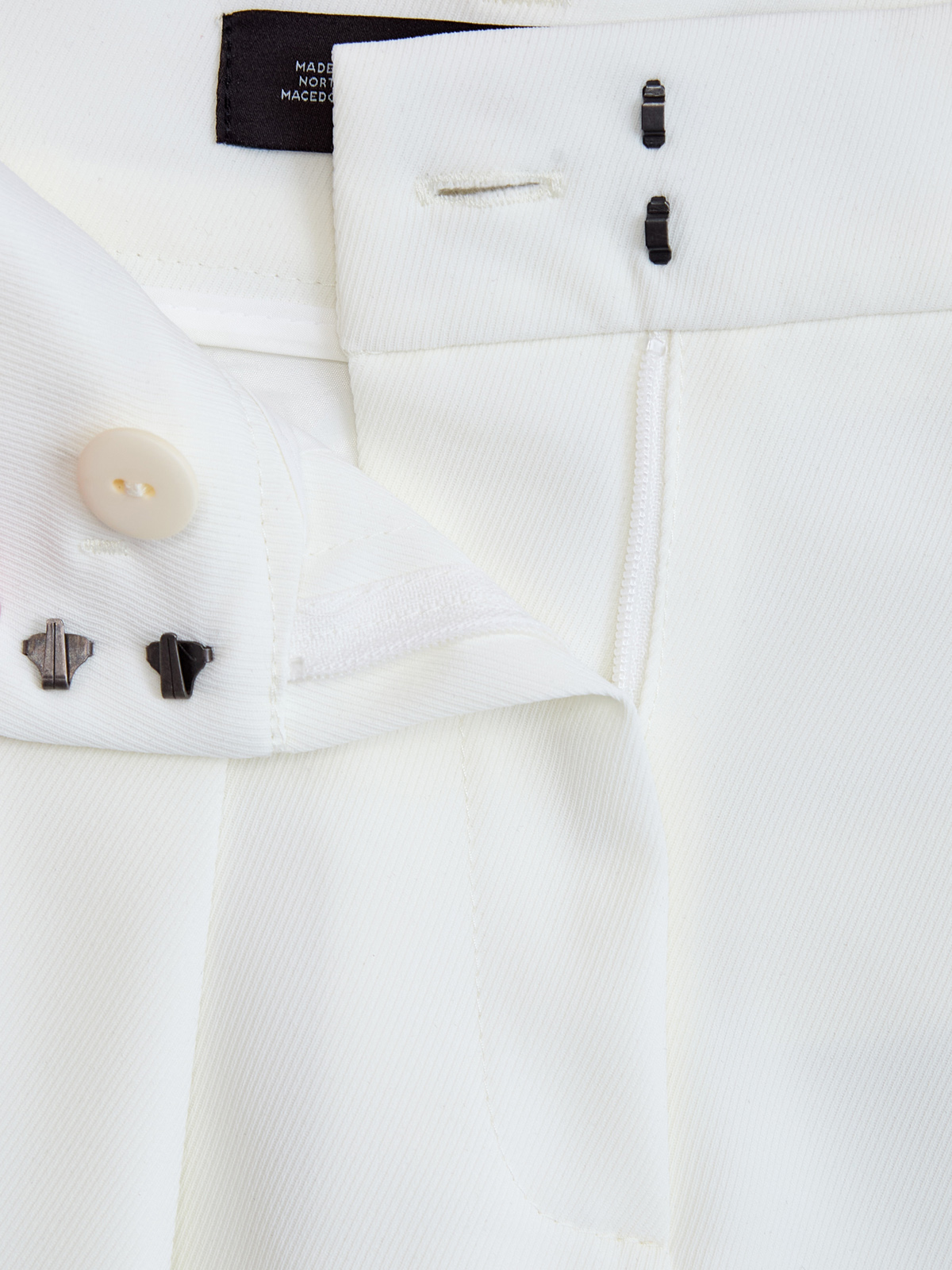 Свободные брюки-палаццо из струящегося габардина с защипами KARL LAGERFELD, цвет белый, размер XS;M;L - фото 6