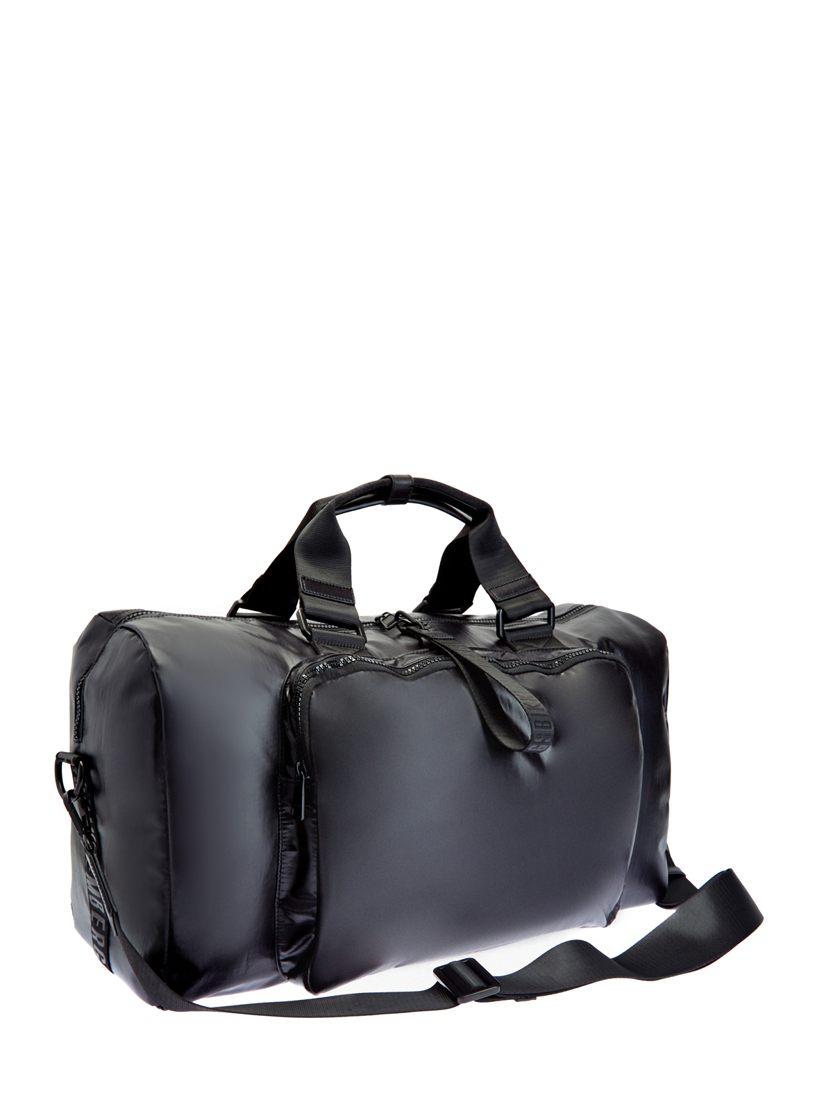 Дорожная сумка из прочного нейлона с плечевым ремнем BIKKEMBERGS, цвет черный, размер 5;6;7;8;9 - фото 3