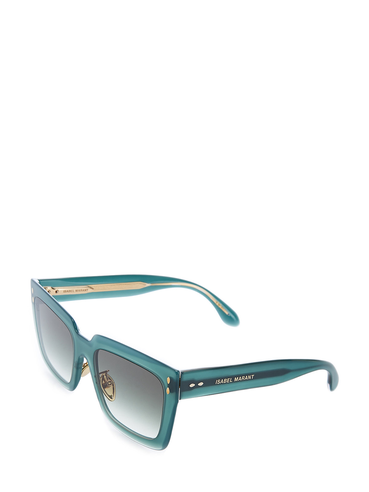 Очки в oversize-оправе с металлизированным логотипом Isabel Marant(sunglasses), цвет голубой - фото 2