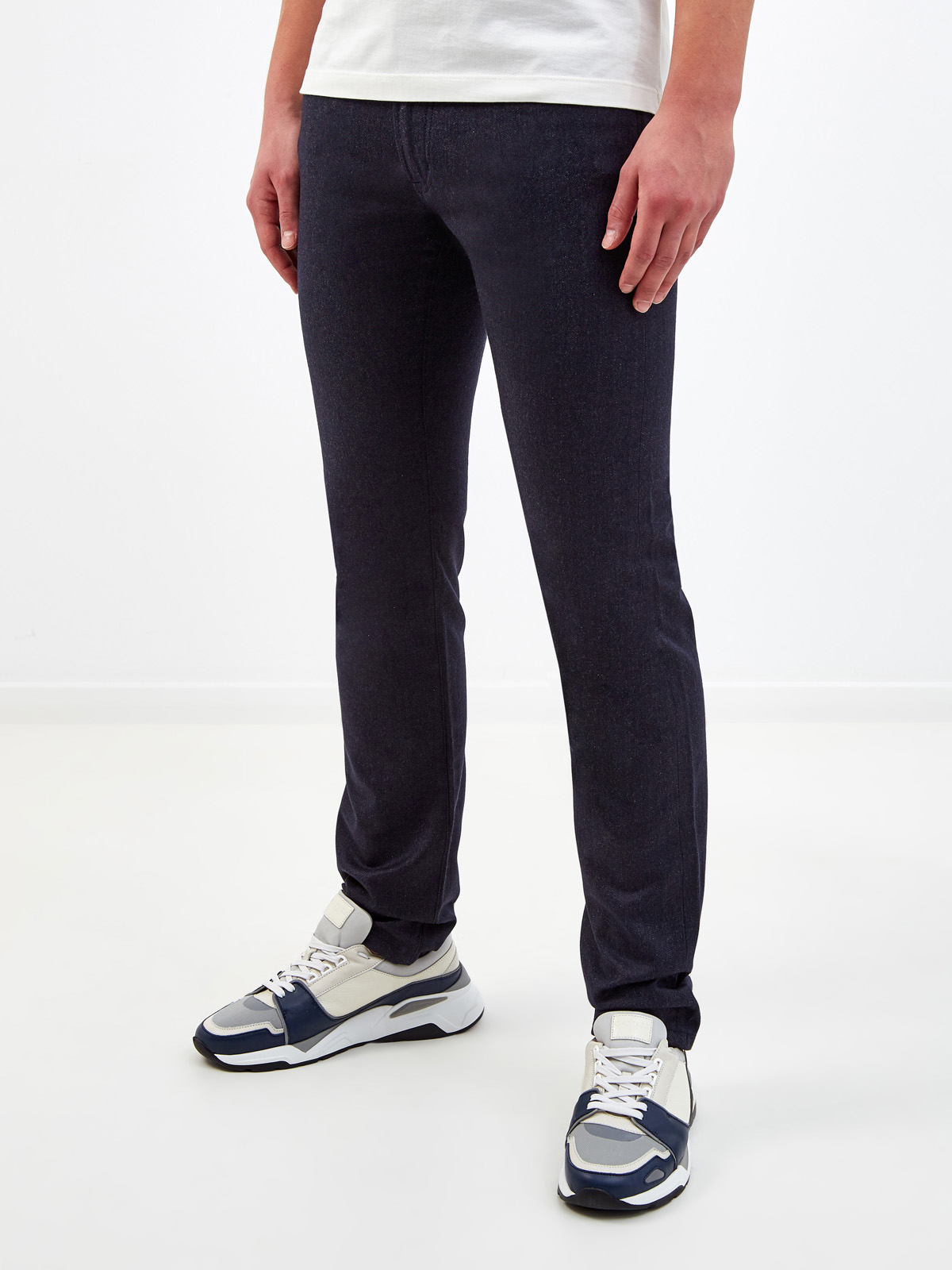 Утепленные джинсы с внутренней отделкой из шерстяной фланели CORTIGIANI, цвет синий, размер 48;50;52;54;56;58;60;46 - фото 3
