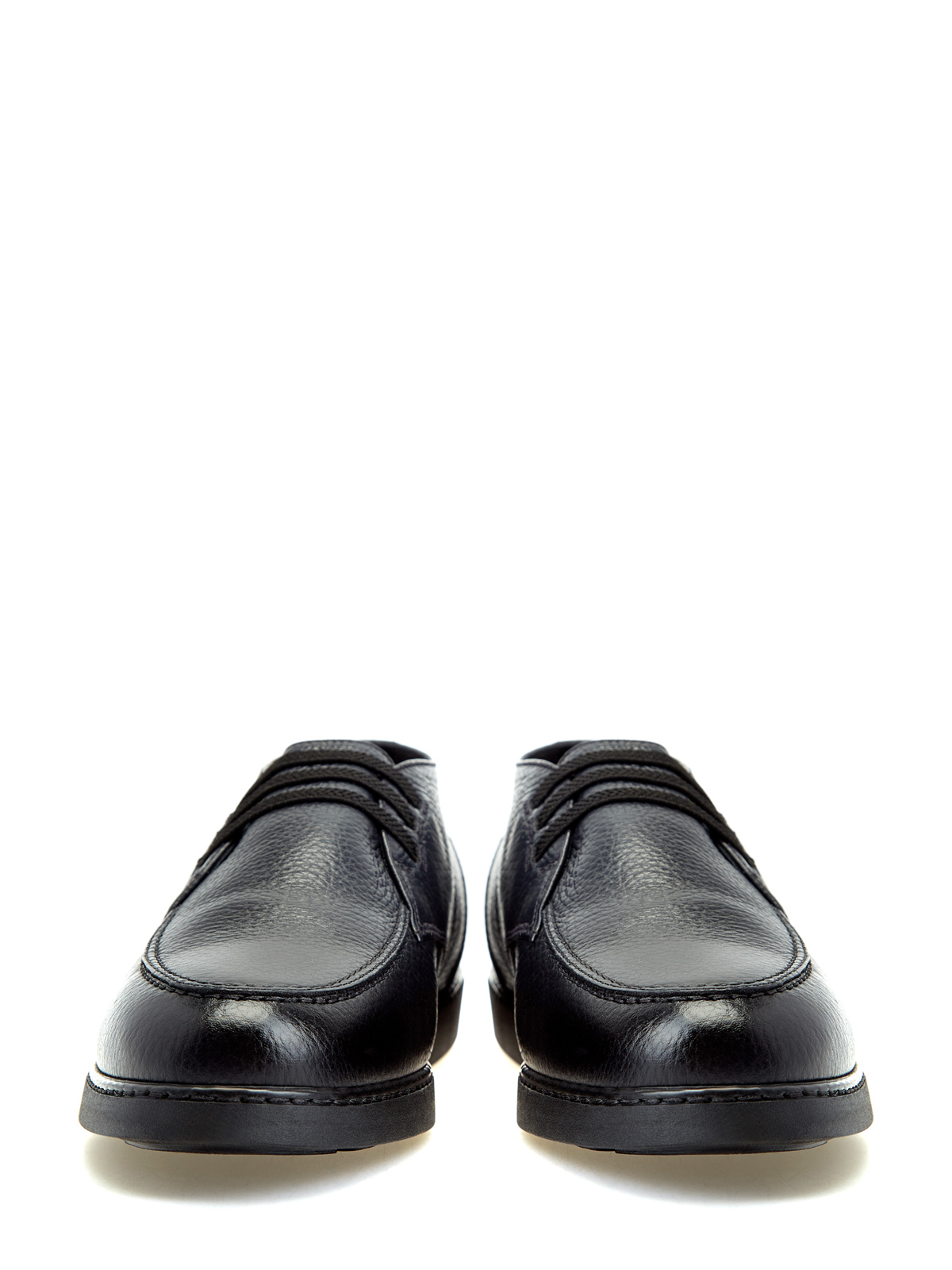 Кожаные ботинки ручной работы с отделкой из меха DOUCAL'S, цвет черный, размер 40.5;41;41.5;42;42.5;43;43.5;44;45 - фото 5
