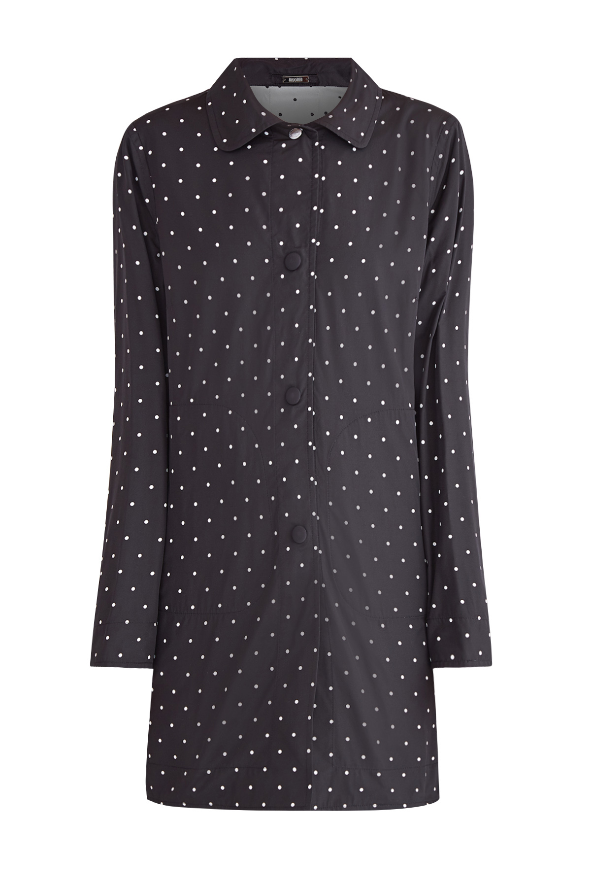 

Плащ Bronte из влагостойкой матовой ткани с узором в горошек, Черно-белый