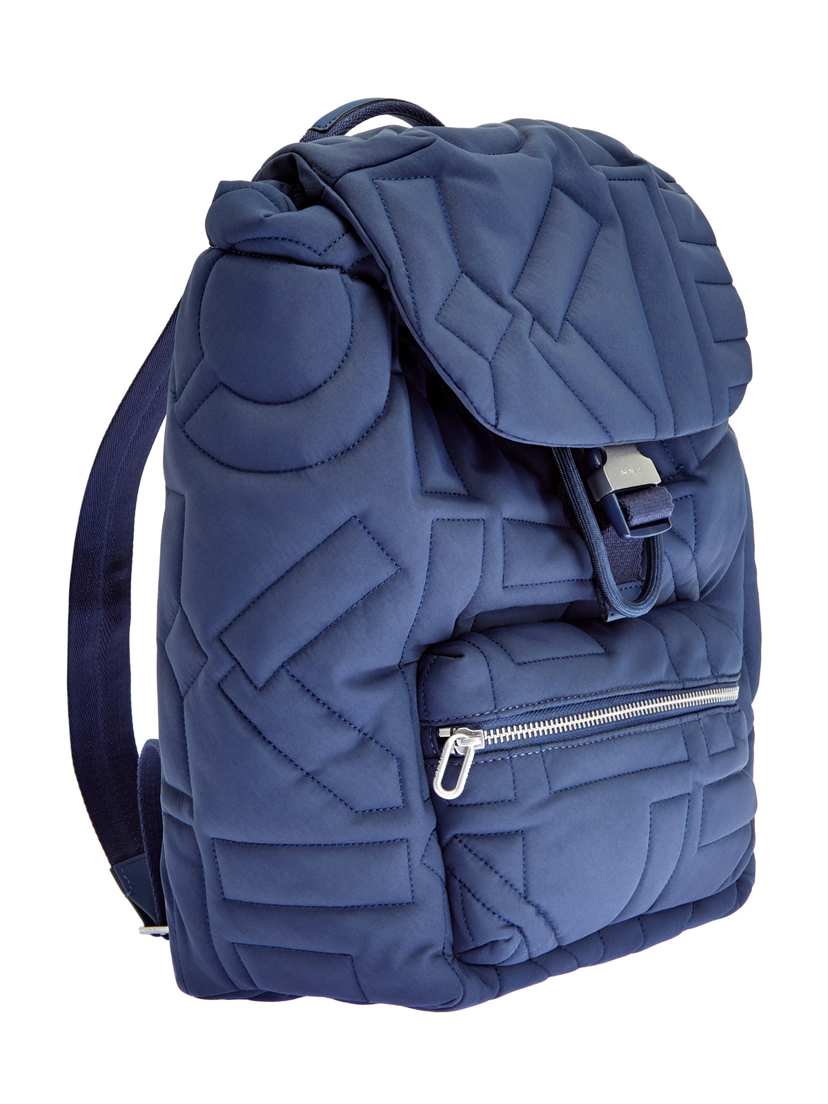 Рюкзак с объемным принтом-монограммой KENZO, цвет синий, размер 48;50 - фото 3