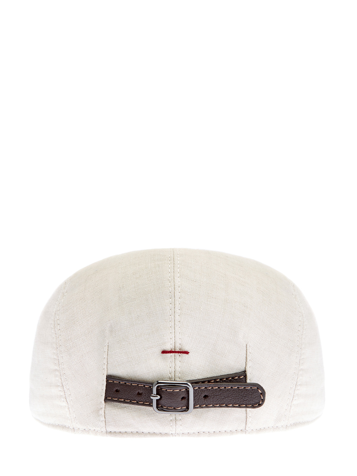 Светлая кепка из фактурной льняной ткани BRUNELLO CUCINELLI, цвет бежевый, размер L;XL - фото 4