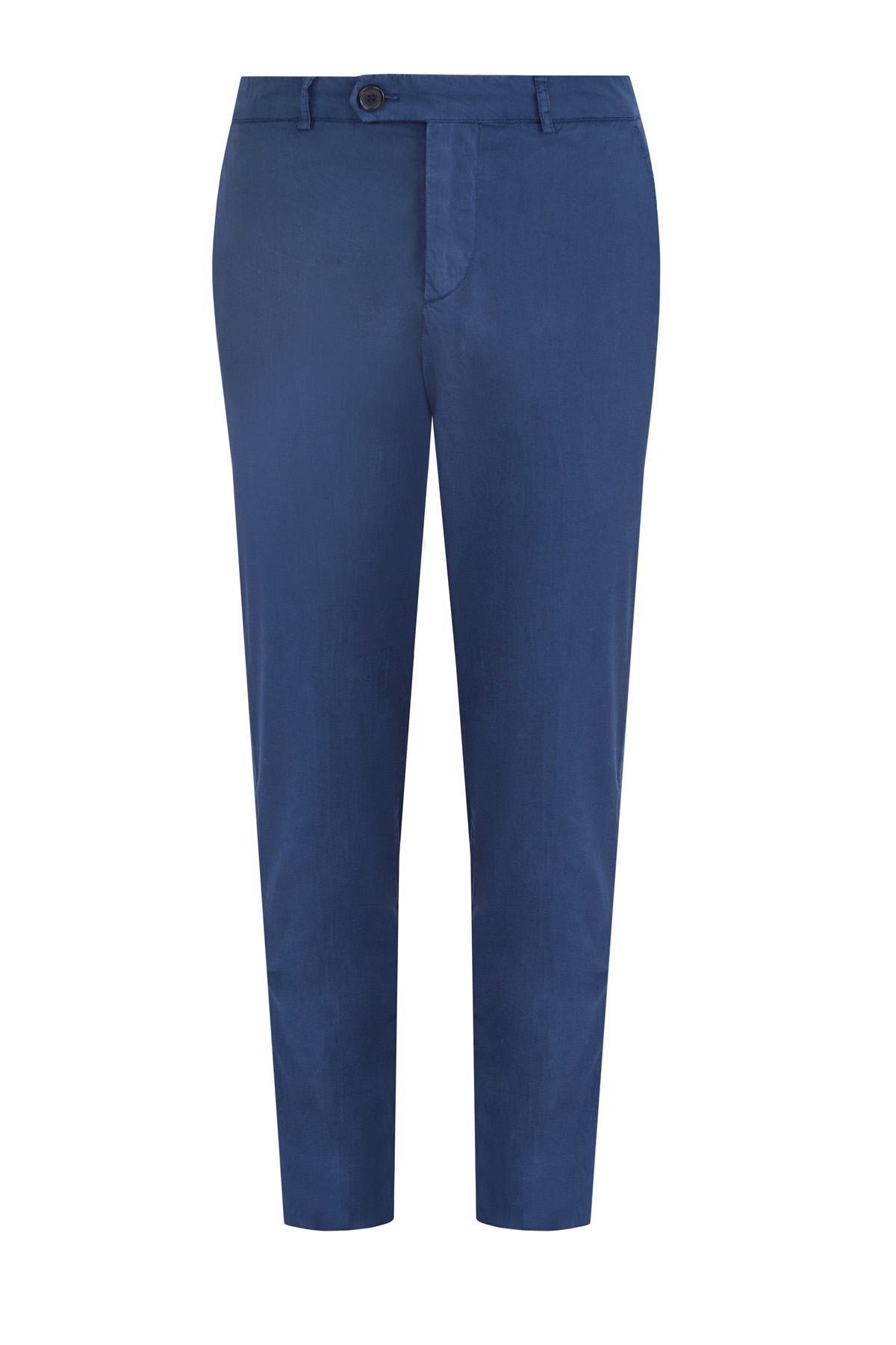 

Брюки кроя slim fit с классической посадкой на притачном поясе, Синий, Брюки кроя slim fit с классической посадкой на притачном поясе