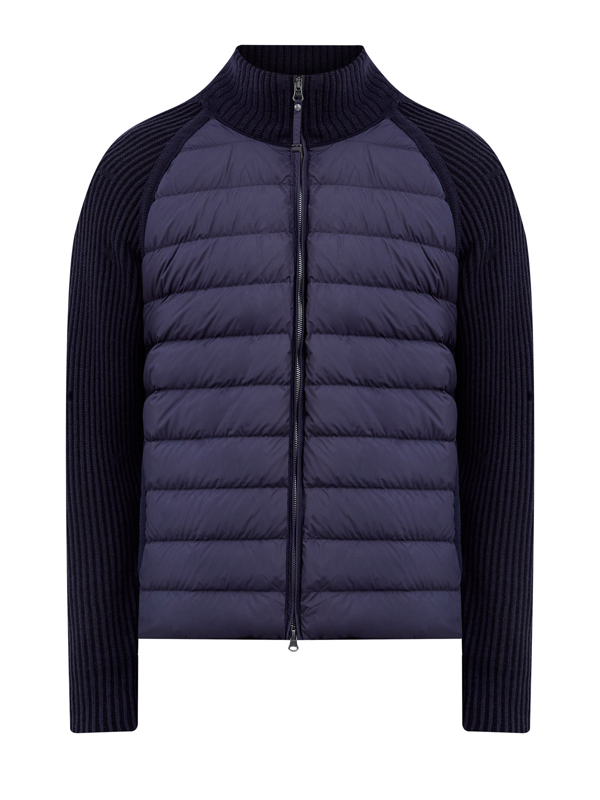 Комбинированная толстовка из шерсти с утепленной вставкой 74100₽