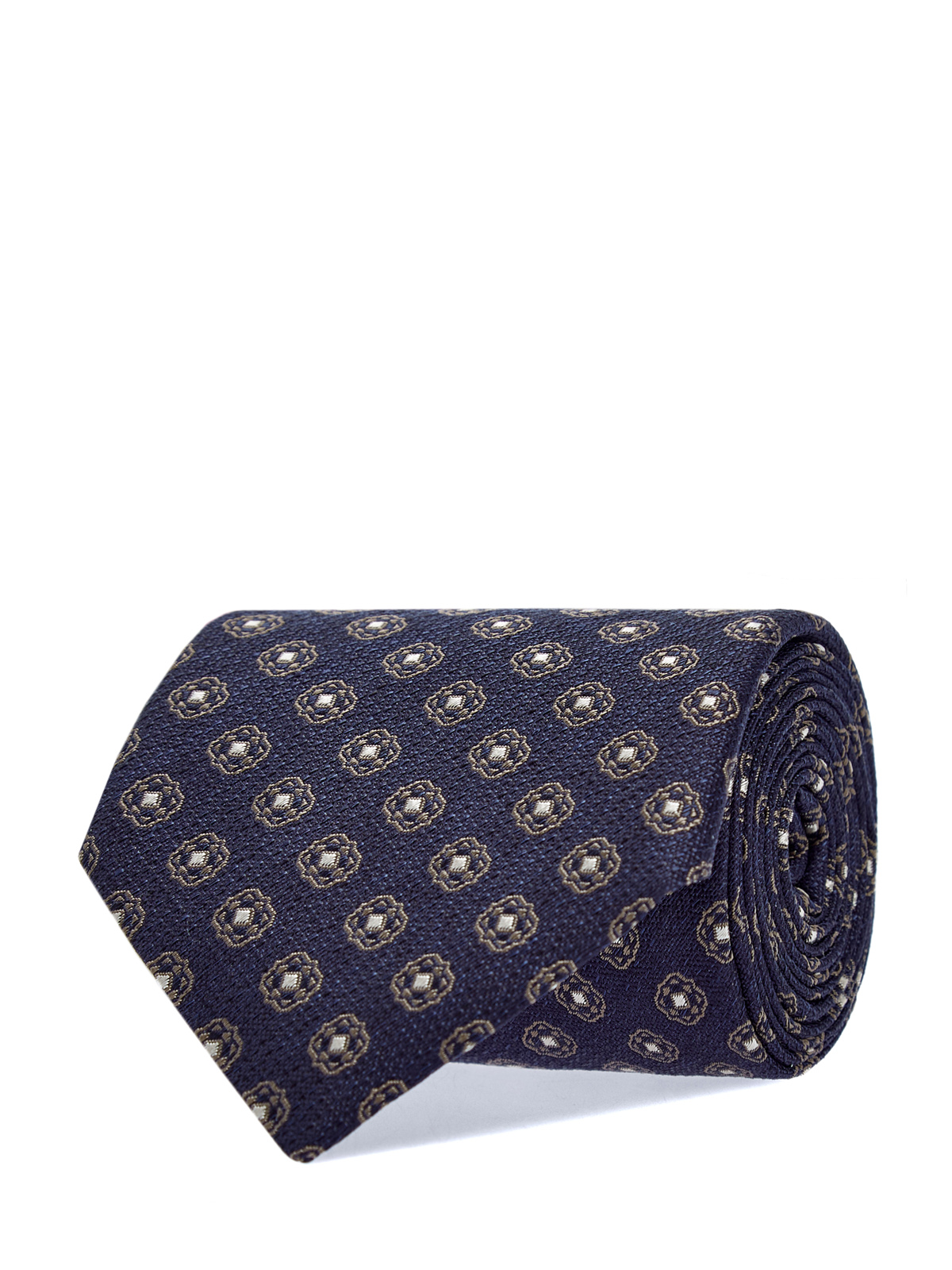 

Галстук из шелкового жаккарда с вышитым узором, Синий, Галстук из шелкового жаккарда с вышитым узором