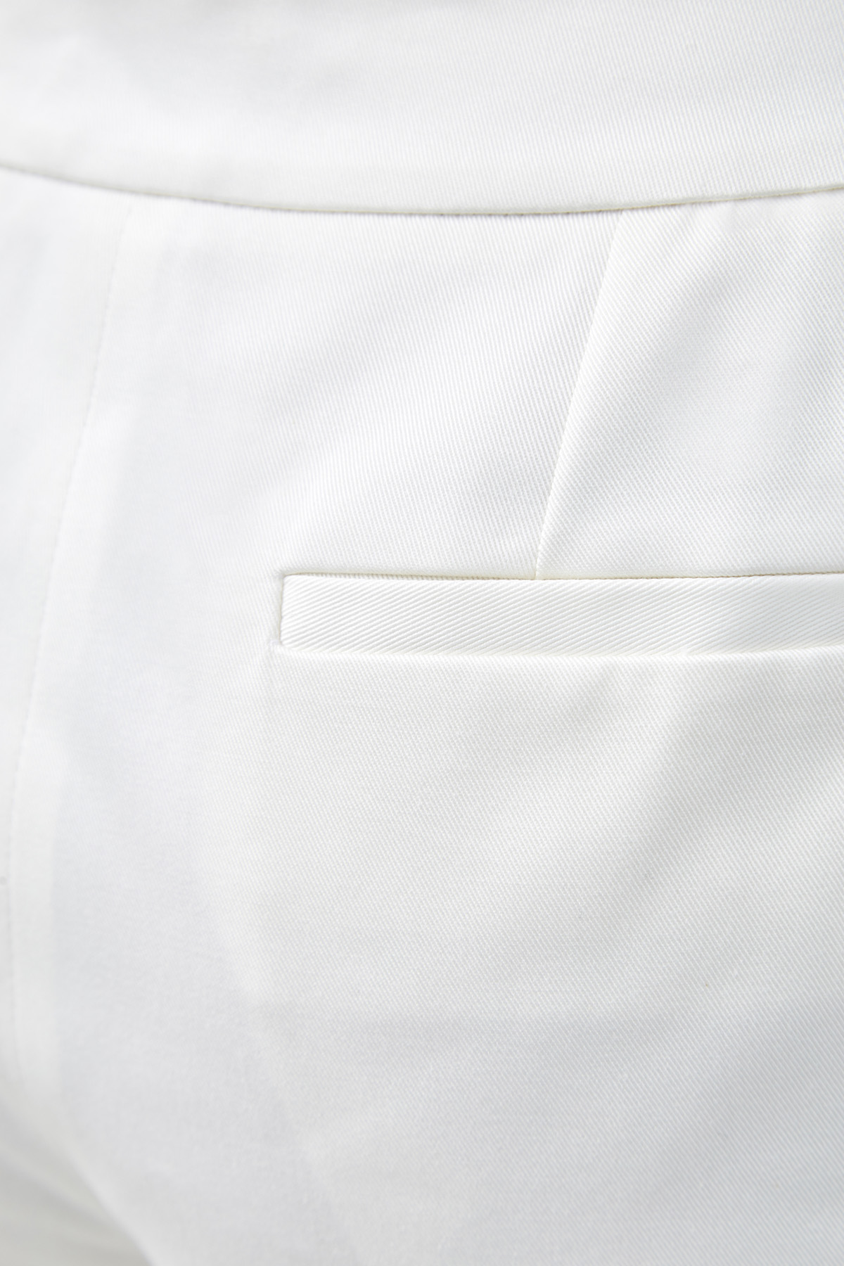 Зауженные белые брюки из гладкого хлопка AGNONA, цвет белый, размер 44;38;42 - фото 6