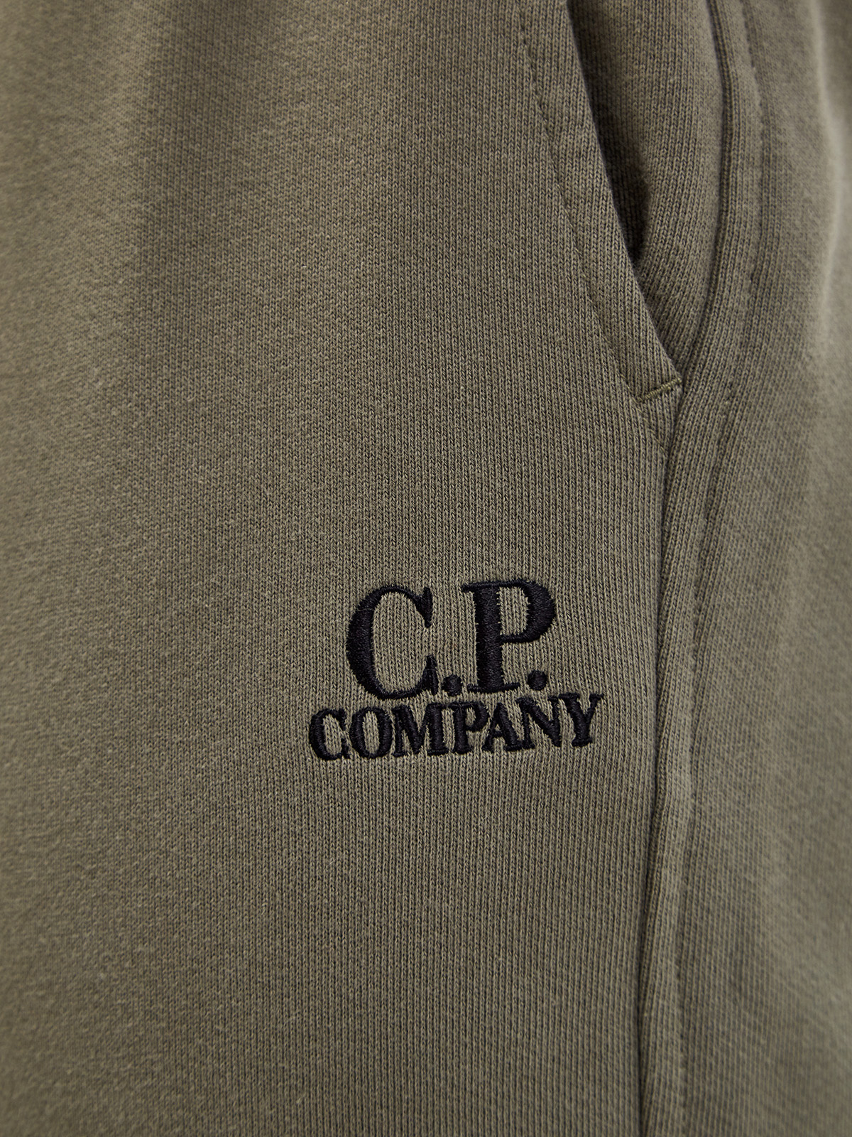 Спортивные джоггеры свободного кроя с вышитым логотипом C.P.COMPANY, цвет зеленый, размер S;M;L;XL - фото 5