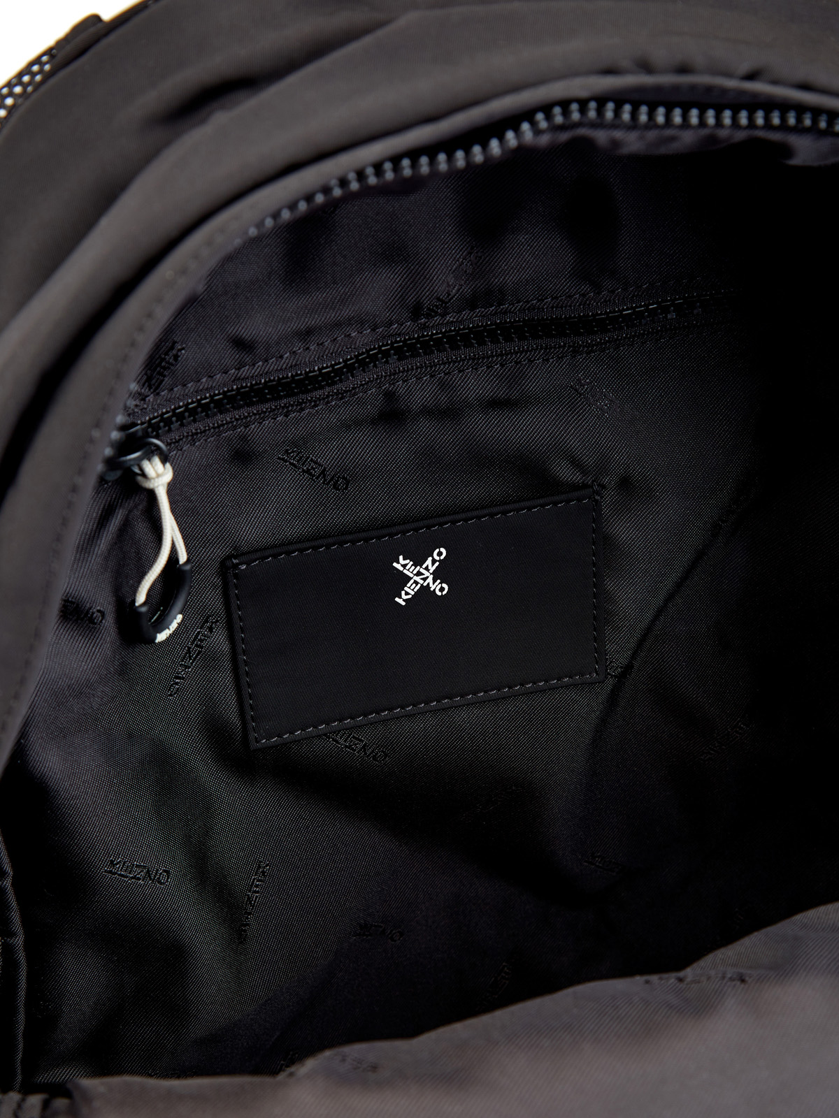 Рюкзак из легкого нейлона с принтом-монограммой KENZO, цвет черный, размер 48;50 - фото 6
