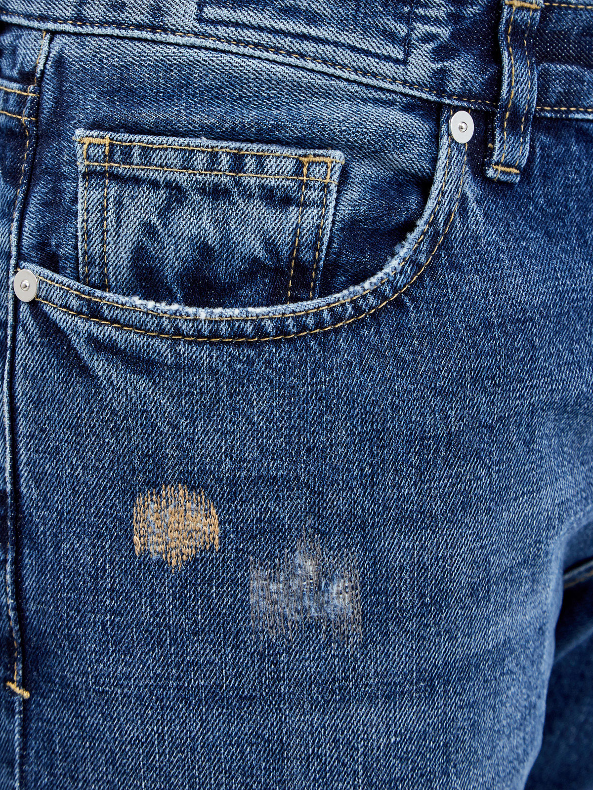 Прямые джинсы с вышитым декором ручной работы ELEVENTY, цвет синий, размер 46;50;54;48;52 - фото 5