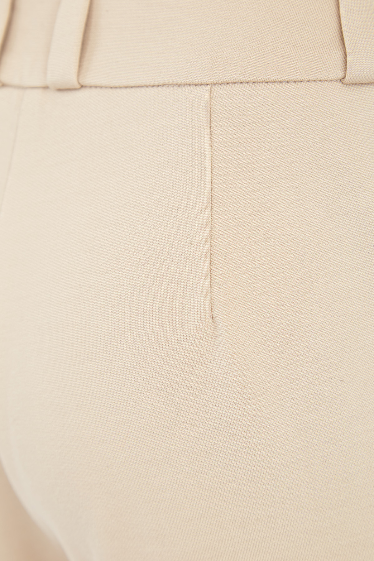 Брюки-клеш из ткани кремового цвета с широкими вставками-лампасами MAISON ULLENS, размер 36;40 - фото 7