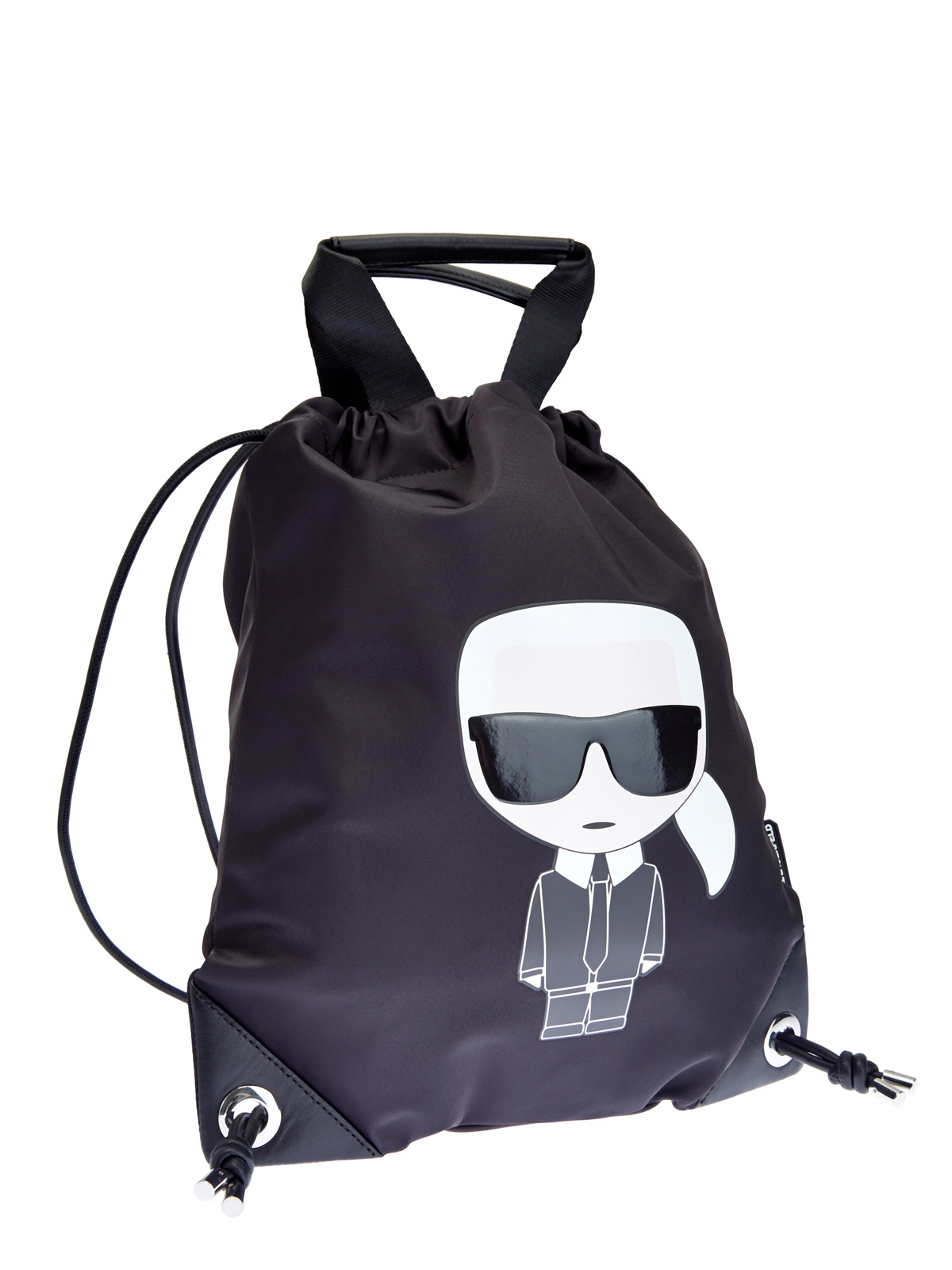 Сумка-рюкзак K/Ikonik из нейлона с макро-аппликацией KARL LAGERFELD, цвет черный, размер 5;6;7 Сумка-рюкзак K/Ikonik из нейлона с макро-аппликацией - фото 3