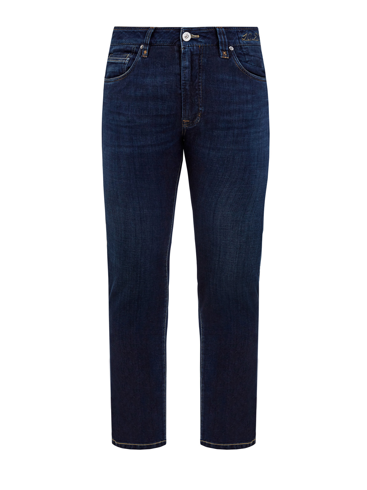 Окрашенные вручную джинсы Cortigiani 409 из денима CORTIGIANI, цвет синий, размер 46;50;52;54;56;58;48 - фото 1