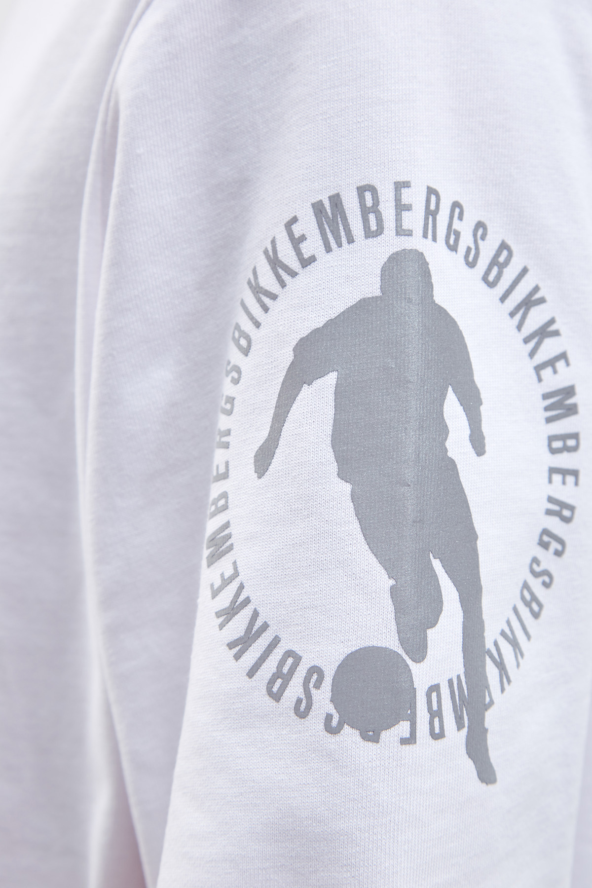 Футболка из хлопкового джерси со светоотражающими деталями Soccer BIKKEMBERGS, цвет белый, размер M;S;XS - фото 5