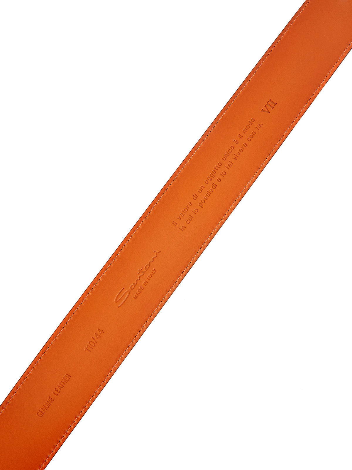 Замшевый ремень с литой прямоугольной пряжкой SANTONI, цвет бежевый, размер 48;50;52;54;56;60 - фото 4