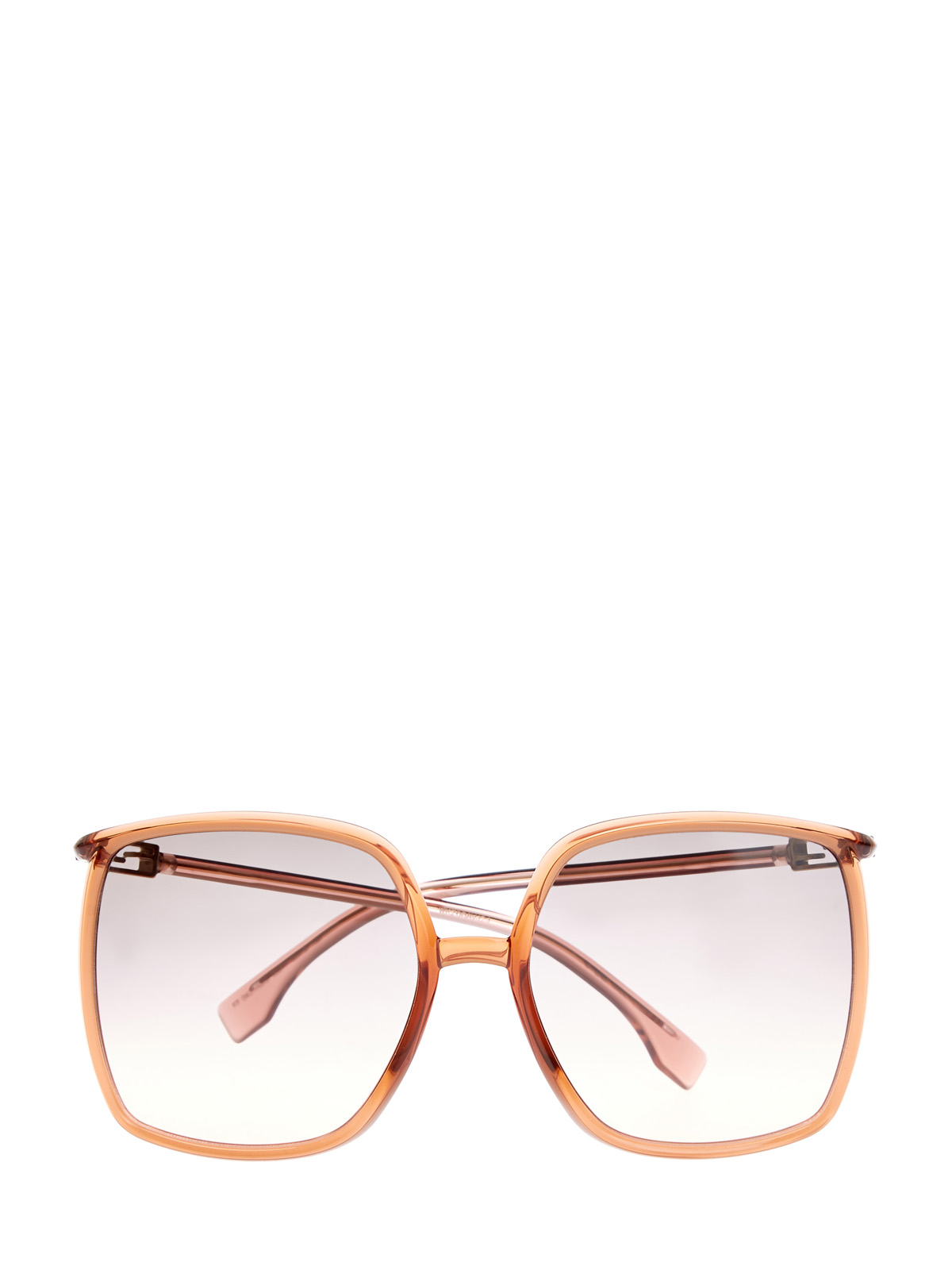 Oversize-очки в легкой оправе с логотипом FF на дужках FENDI (sunglasses), цвет мульти, размер 5;5.5;6;6.5;7;7.5;8;9;10 - фото 1