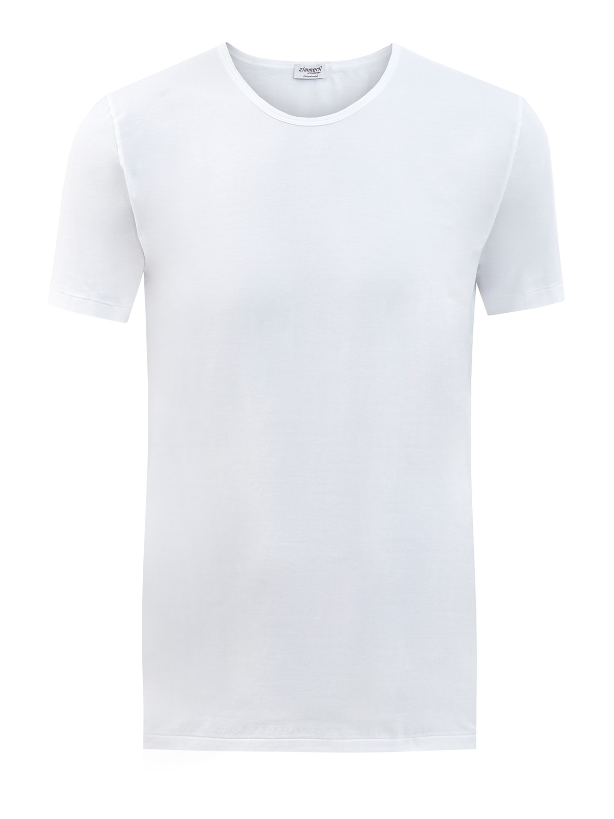 Базовая футболка из гладкого дышащего хлопка ZIMMERLI, цвет белый, размер M;L;XL;2XL
