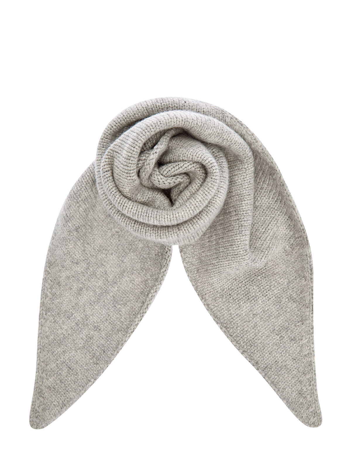 

Шарф-косынка из меланжевой кашемировой пряжи, Серый, Шарф-косынка из меланжевой кашемировой пряжи