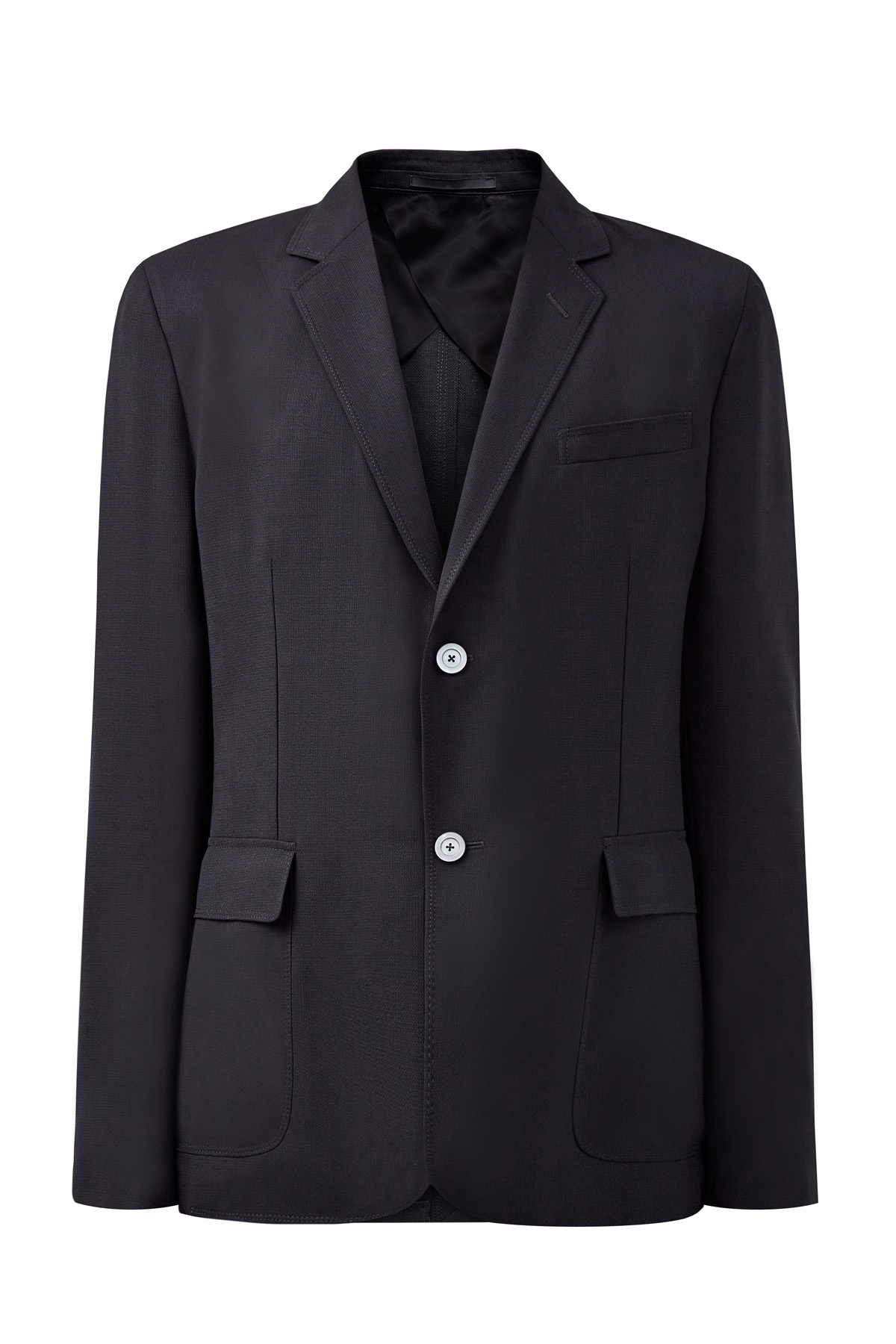 Приталенный шерстяной пиджак в неаполитанском стиле GUCCI, цвет черный, размер 46;48;50