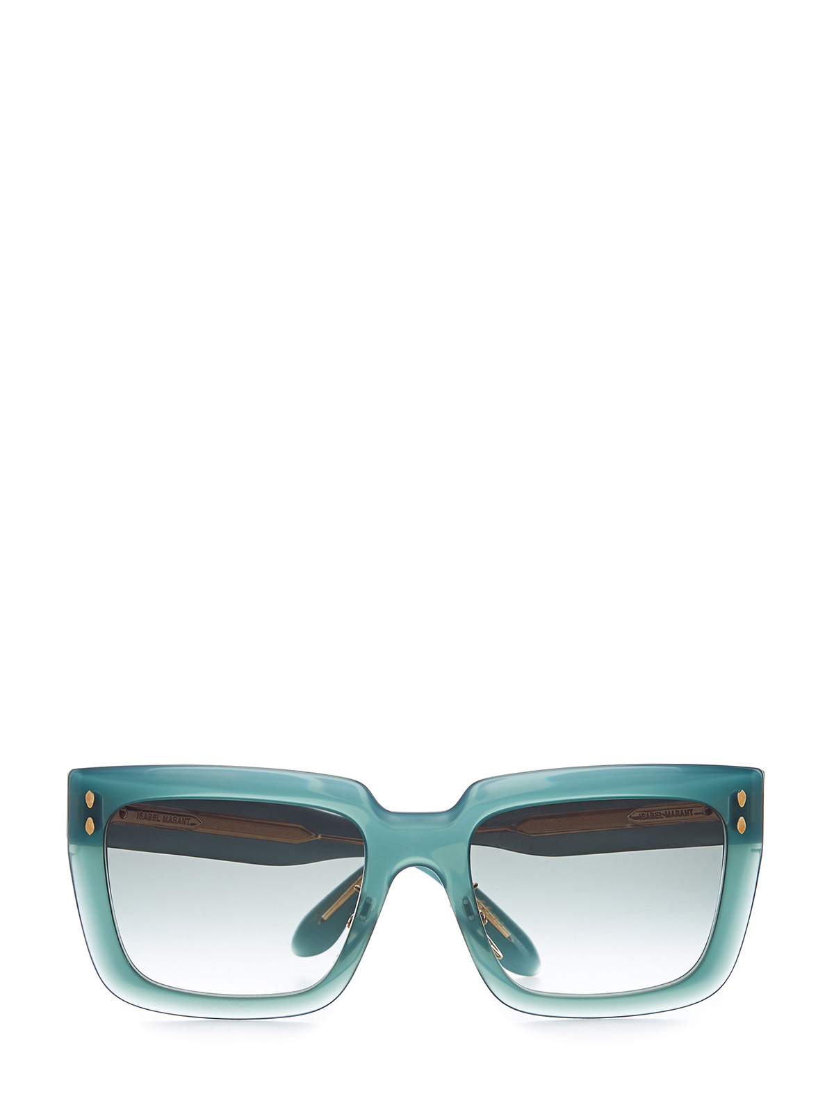 Очки в oversize-оправе с металлизированным логотипом Isabel Marant(sunglasses), цвет голубой - фото 1