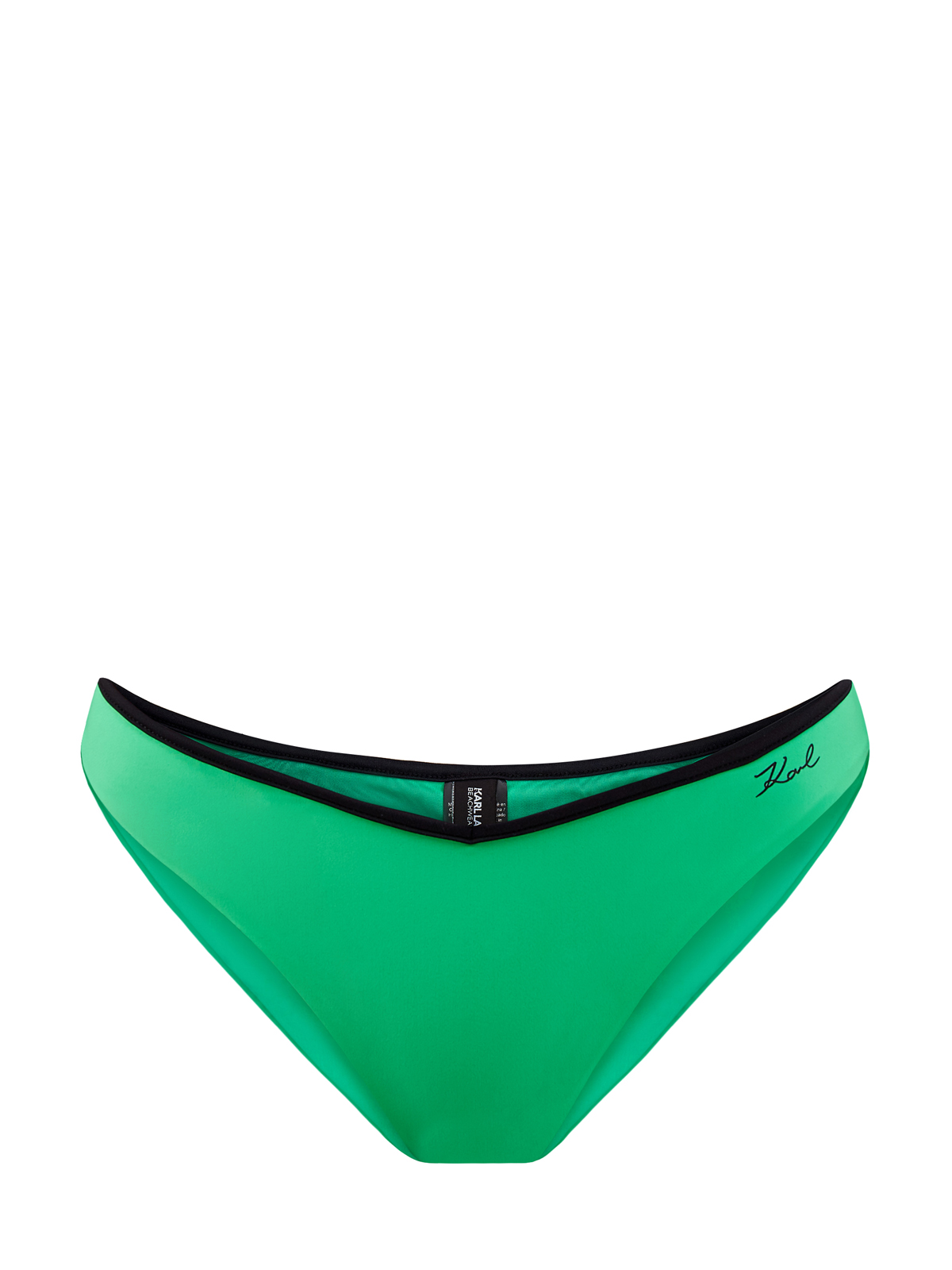 Плавки-бикини с логотипом и литой символикой KARL LAGERFELD, цвет зеленый, размер M;S