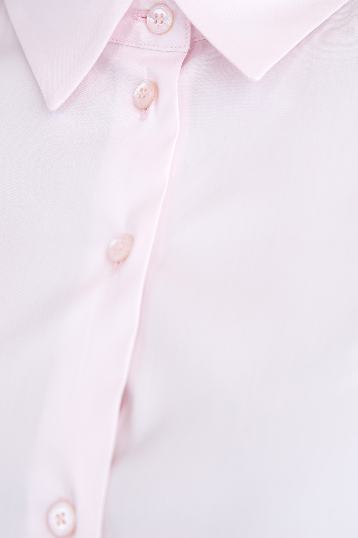 Классическая рубашка приталенного кроя с отложным итальянским воротом MAISON ULLENS, цвет розовый, размер 36 - фото 5