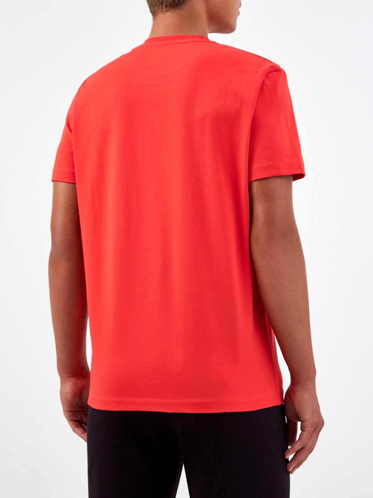 Яркая футболка из хлопка с принтом Property of BKK BIKKEMBERGS, цвет красный, размер XL;2XL;3XL;L - фото 4