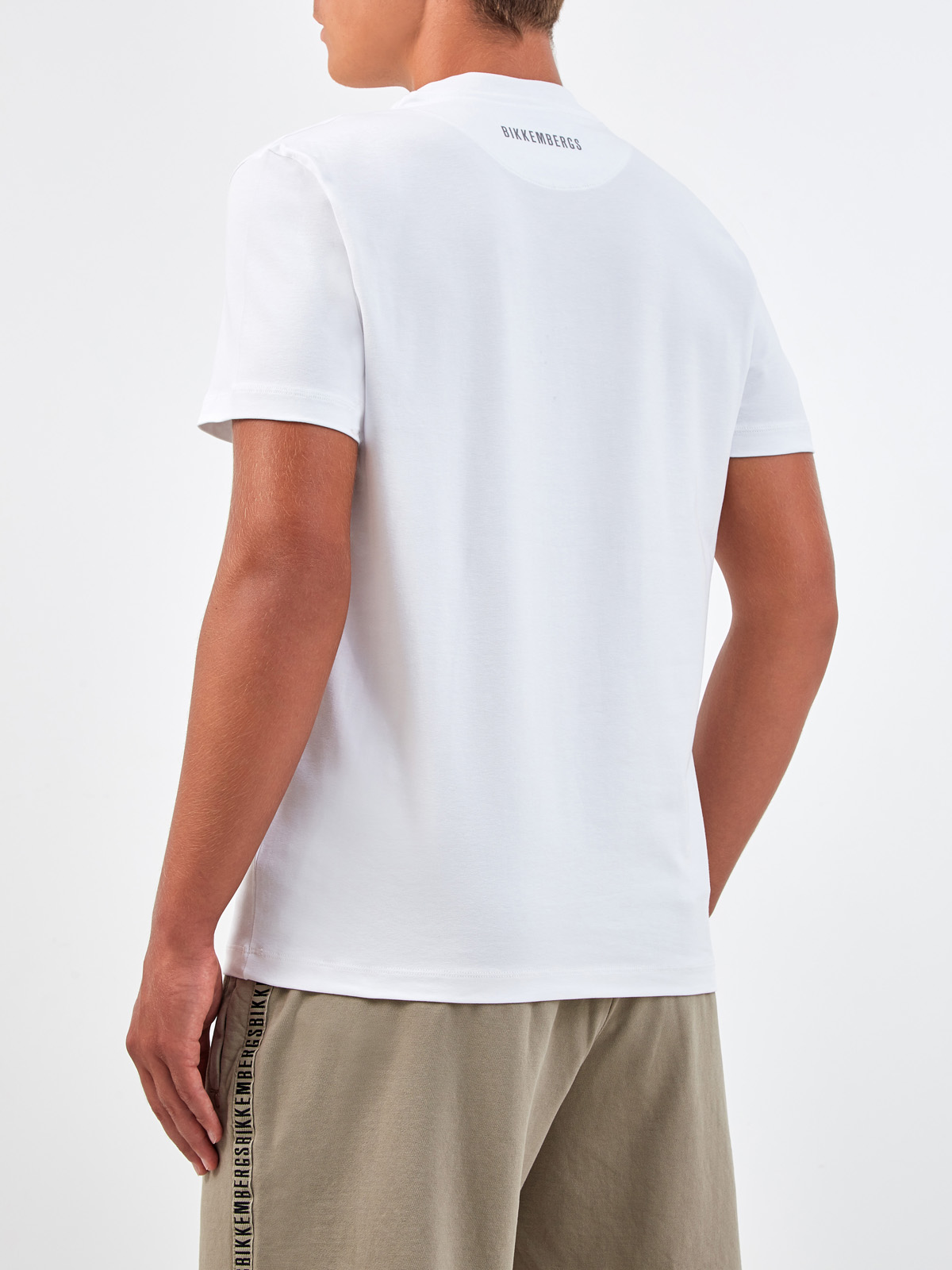 Хлопковая футболка из джерси с принтом Neo-Sport BIKKEMBERGS, цвет белый, размер S;L;XL;2XL;3XL - фото 4