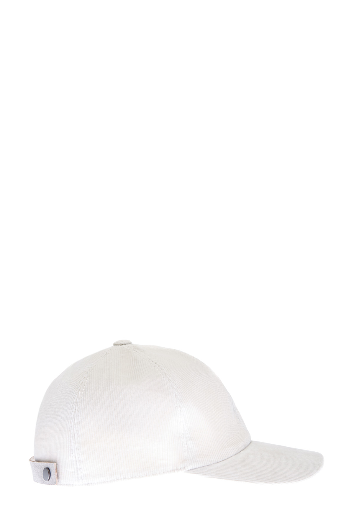 Бейсболка из хлопкового вельвета с кристаллами Swarovski LORENA ANTONIAZZI, цвет белый, размер L;M - фото 3