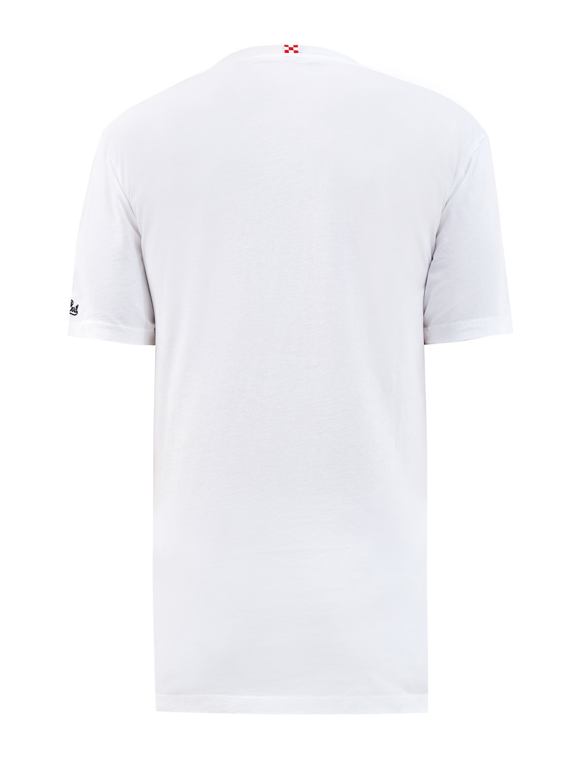 Хлопковая футболка с макро-аппликацией MC2 SAINT BARTH, цвет белый, размер 2XL - фото 2