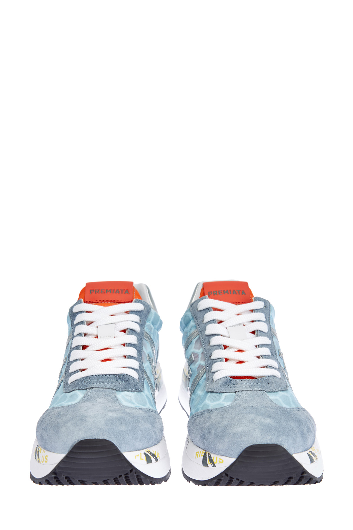Кроссовки Conny из дышащего нейлона с металлизированной отделкой PREMIATA, цвет голубой, размер 7;9;10 - фото 6