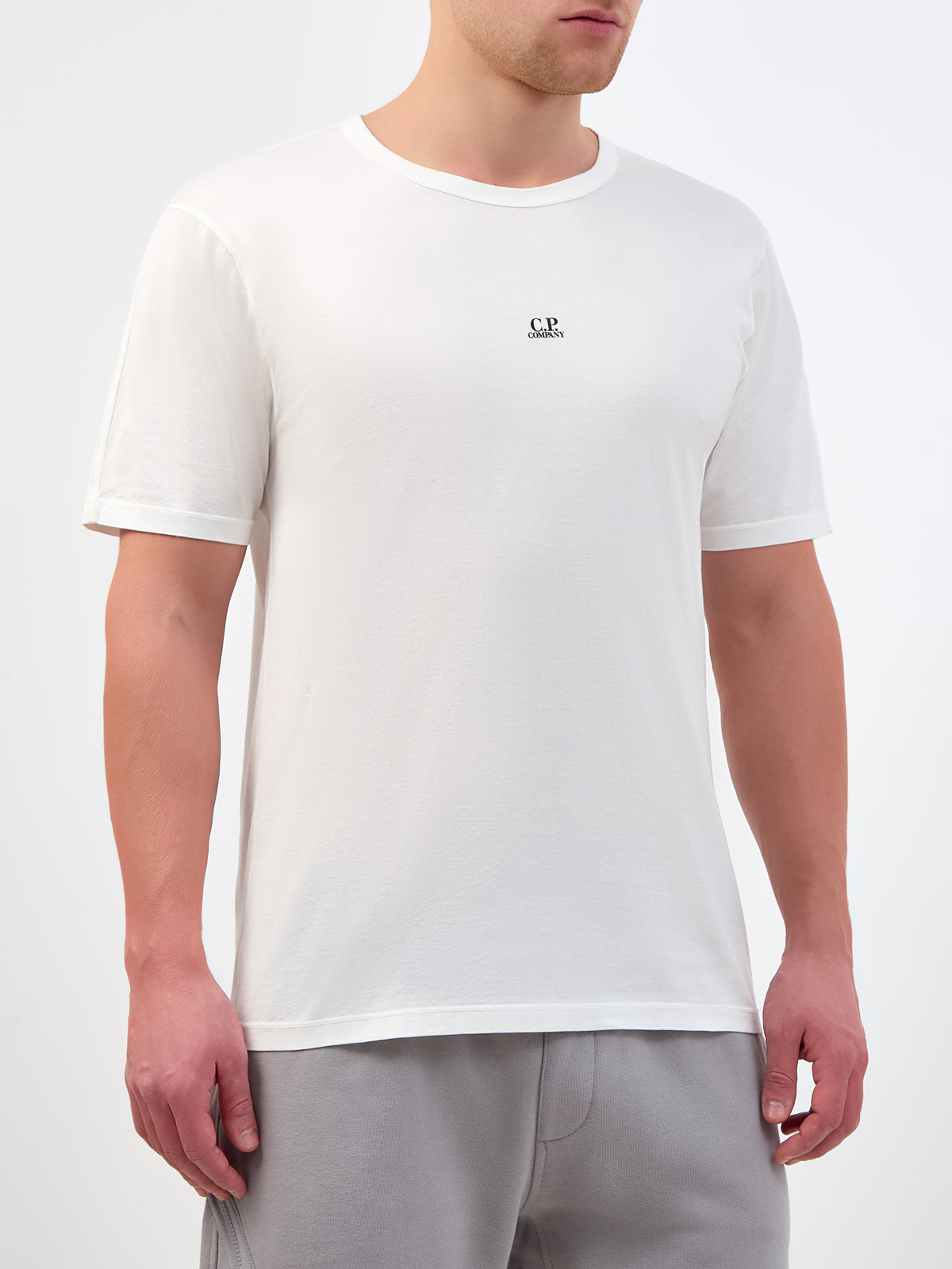 Базовая футболка из джерси с минималистичным принтом C.P.COMPANY, цвет белый, размер 46;48;50;52;54 - фото 3