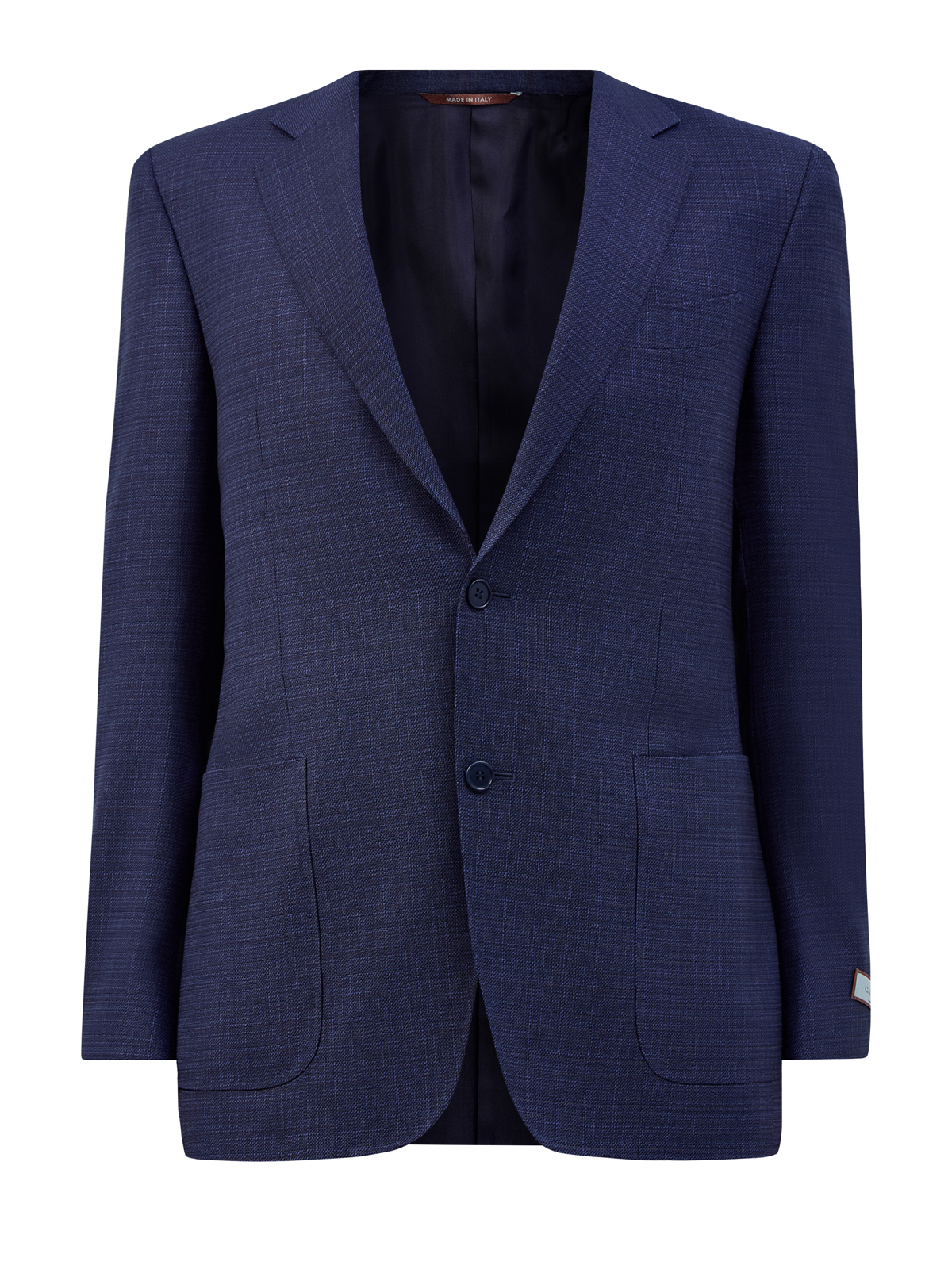Пиджак ручной работы в классическом стиле из шерстяной ткани CANALI, цвет синий, размер 50;52;54;56;58;60;54;56;58;58 - фото 1