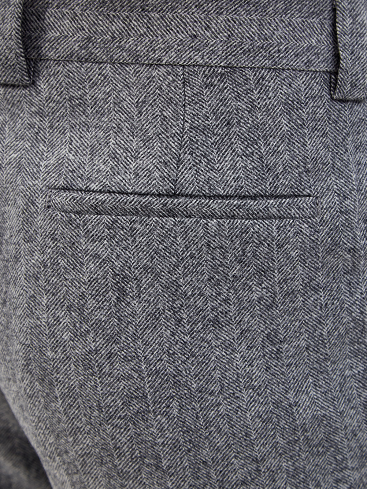 Шерстяные брюки в стиле sprezzatura с защипами BRUNELLO CUCINELLI, цвет серый, размер 46;50;52 - фото 5