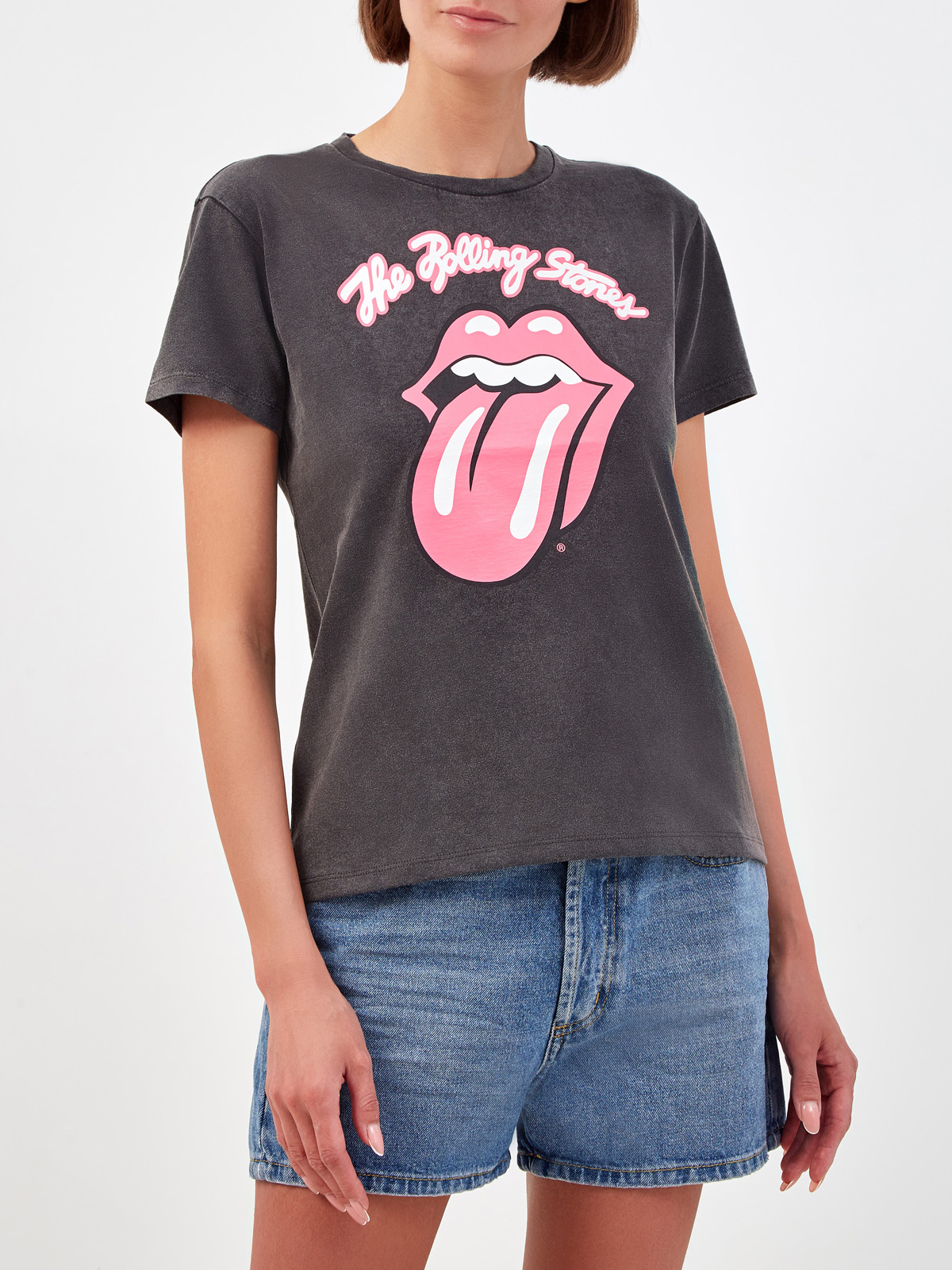 Хлопковая футболка с эксклюзивным принтом The Rolling Stones® MC2 SAINT BARTH, цвет серый, размер S;M;L - фото 3