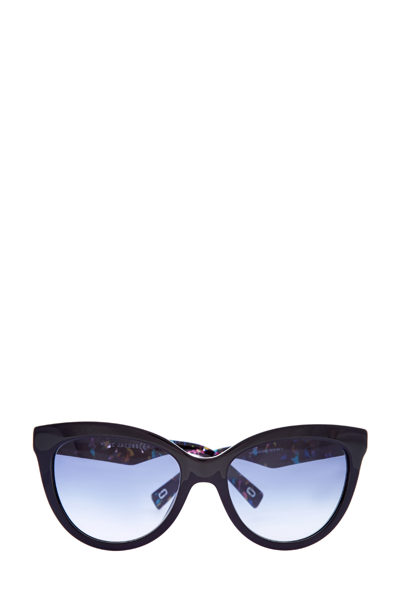 

Очки в массивной оправе «кошачий глаз» с мраморным принтом на дужках, Черный, Очки в массивной оправе «кошачий глаз» с мраморным принтом на дужках