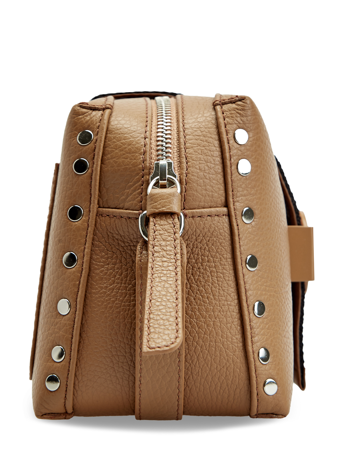 Кожаная сумка Oda с регулируемым ремнем и заклепками ZANELLATO, цвет коричневый, размер 38;44 - фото 4
