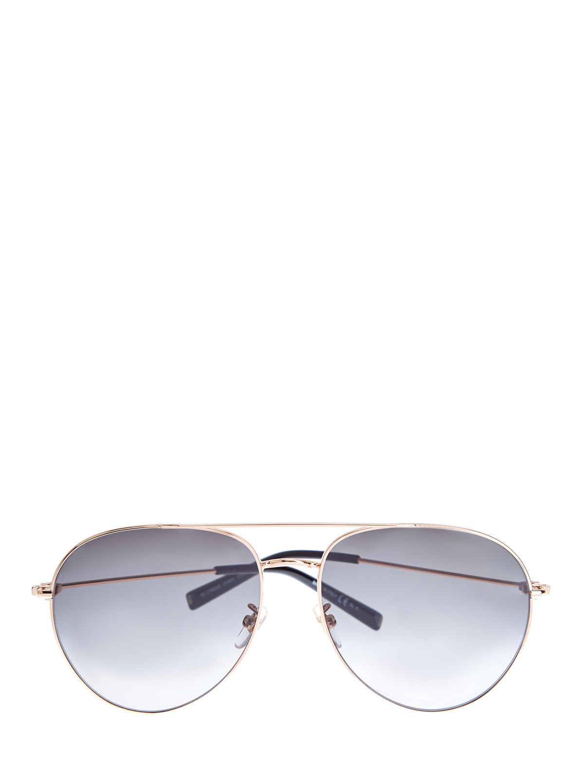 Очки в тонкой металлической оправе «авиатор» GIVENCHY (sunglasses), цвет черный, размер S;M;L - фото 1