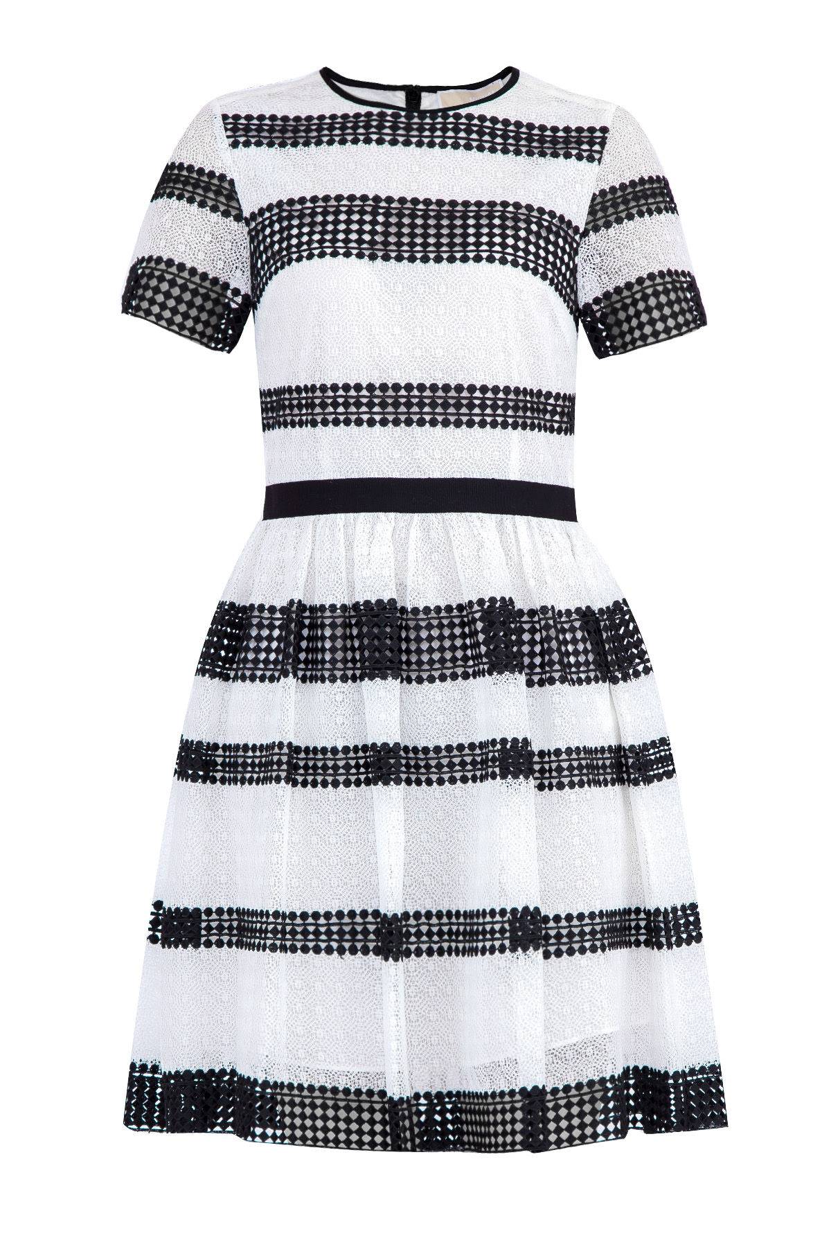платье MICHAEL Michael Kors, цвет черно-белый, размер 2 - фото 1