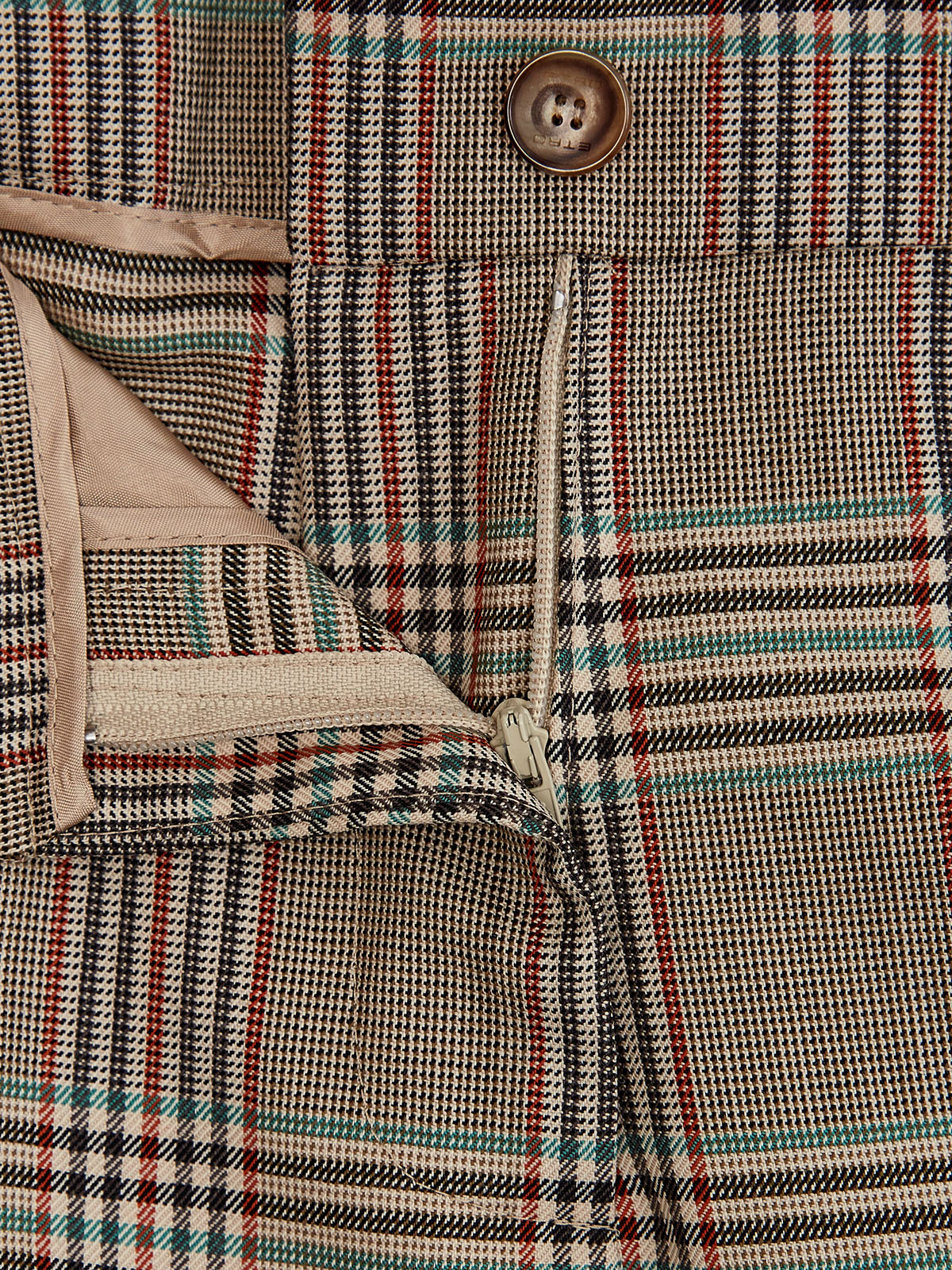 Удлиненные брюки из шерсти в клетку Принц Уэльский ETRO, цвет коричневый, размер 40;42;44;46;48;38 - фото 6