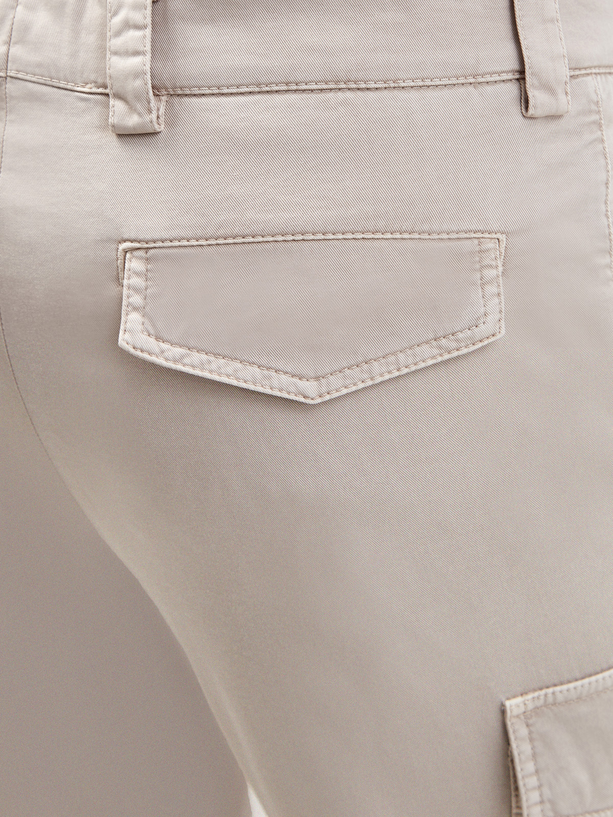Окрашенные вручную брюки из хлопкового габардина American Pima BRUNELLO CUCINELLI, цвет бежевый, размер 52;54;48 - фото 6
