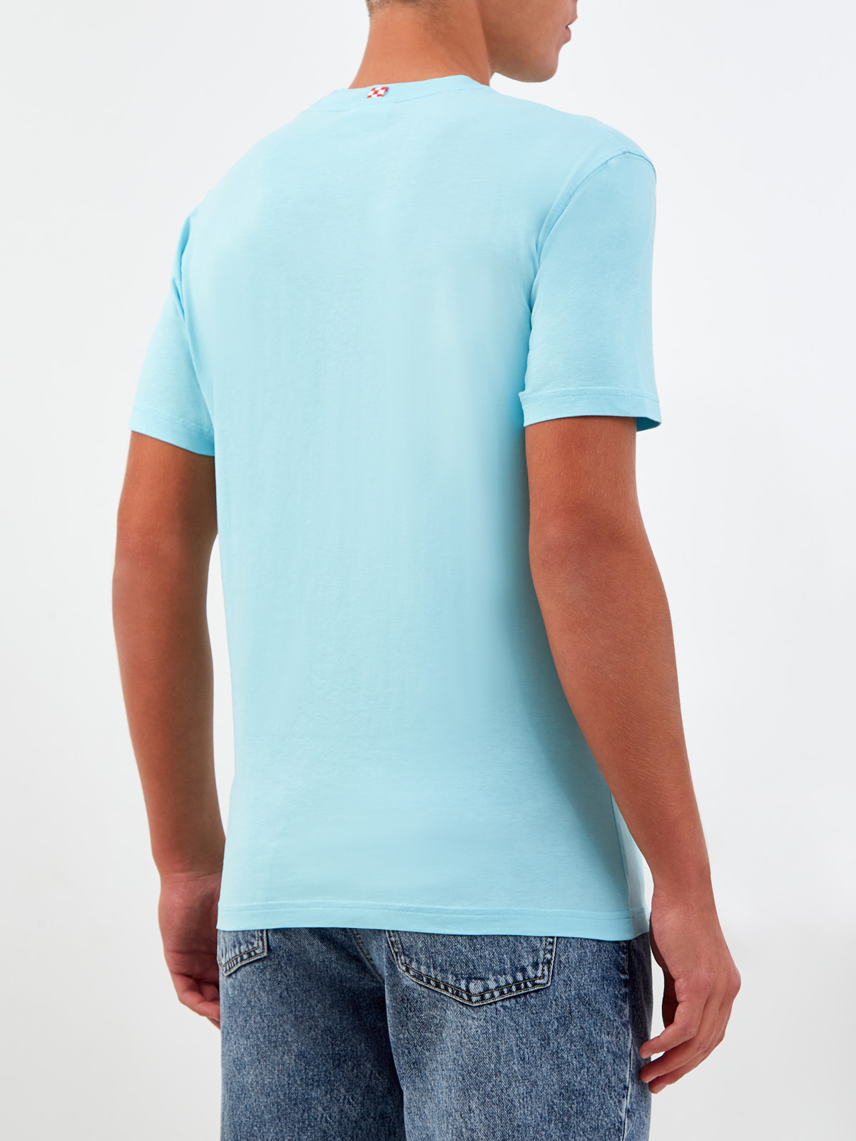Хлопковая футболка с принтом и вышивкой Survival Kit MC2 SAINT BARTH, цвет голубой, размер S;M;XL;2XL - фото 4
